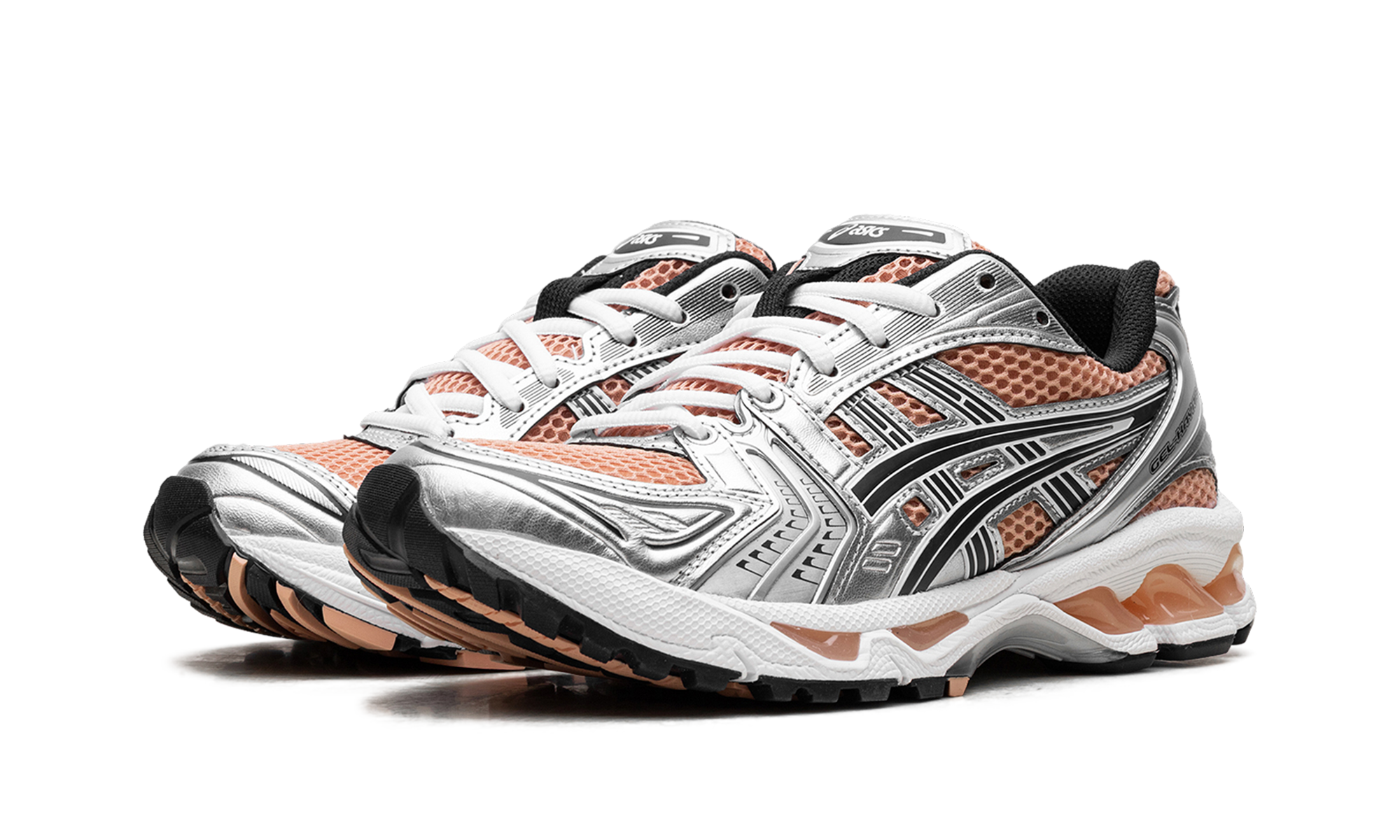 asics gel kayano 14 sepia pure silver+1203A537-201+diagnol left view