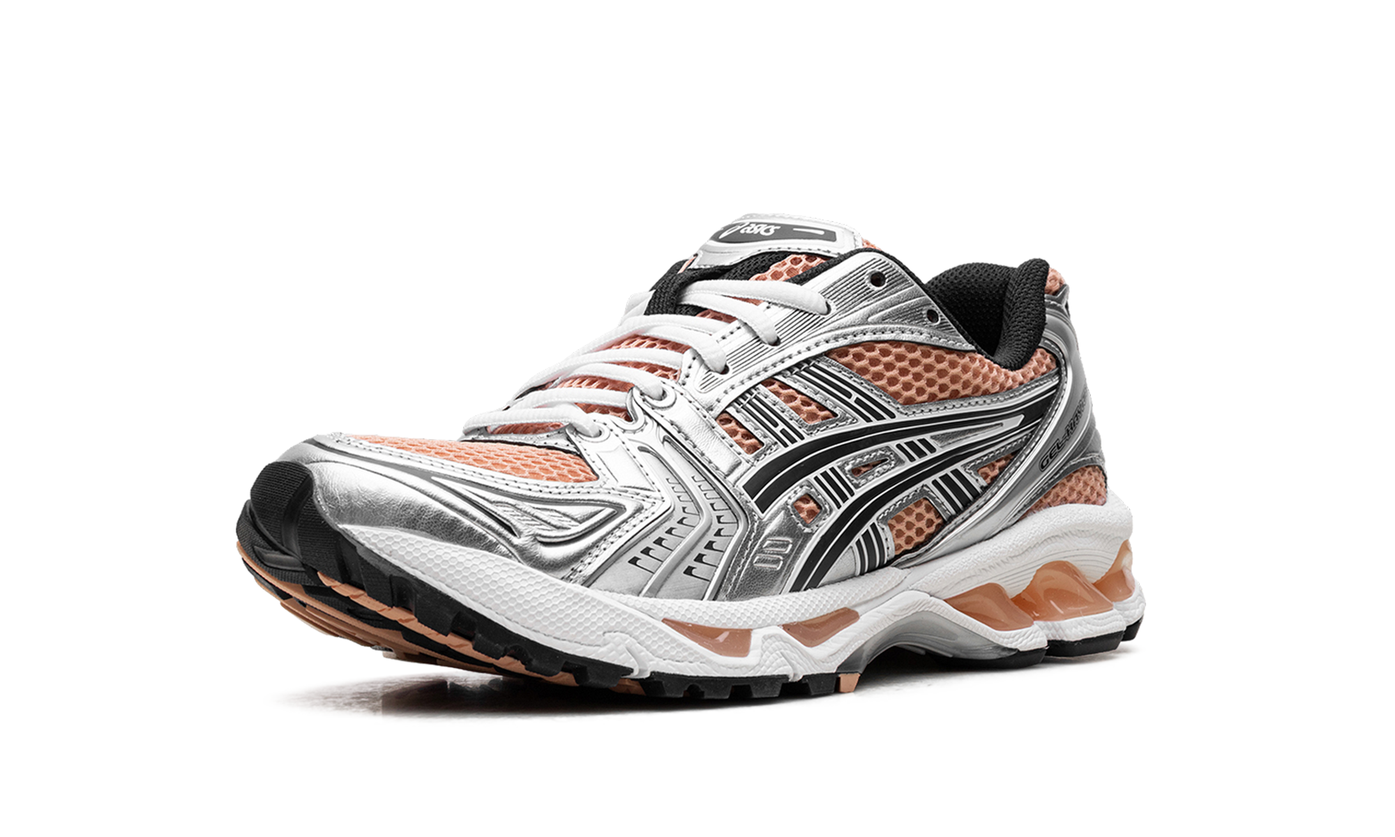 asics gel kayano 14 sepia pure silver+1203A537-201+left diagnol single view