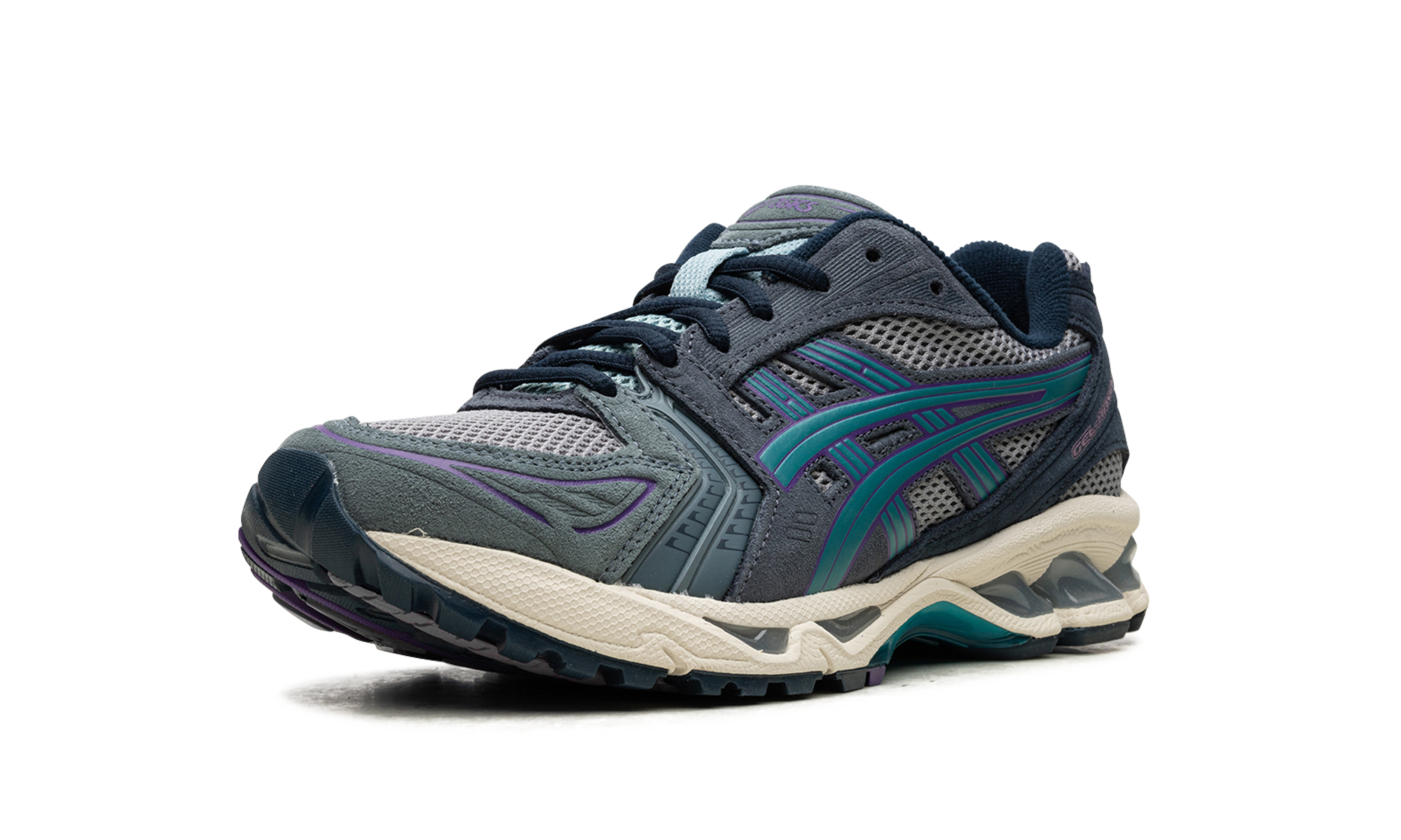 asics gel kayano 14 sheet rock beryl green+1201A161-024+left diagnol single view