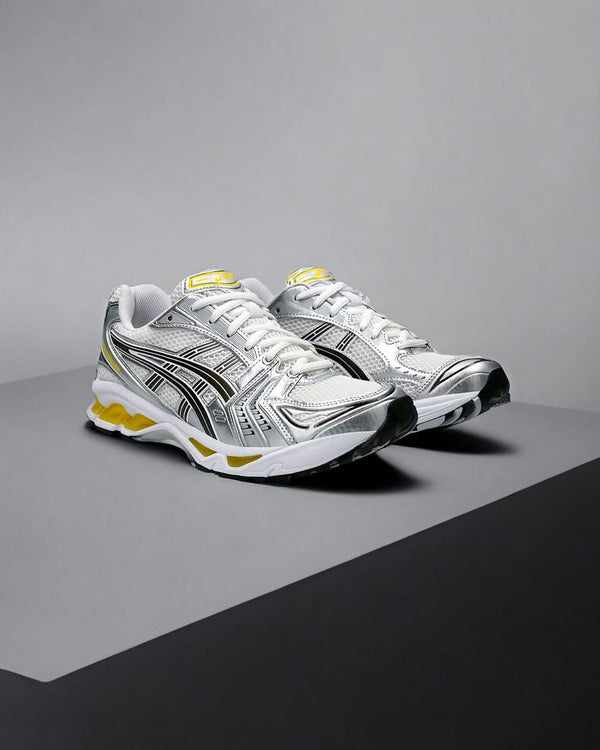 ASICS GEL-Kayano 14 Tai Chi Yellow, Lifestyle View 4, SKU 1203A537-101