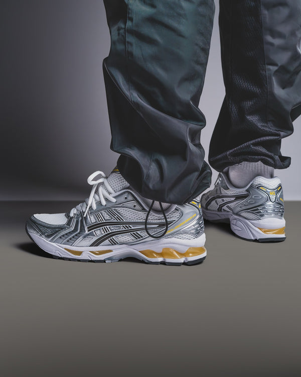 ASICS GEL-Kayano 14 Tai Chi Yellow, Lifestyle View 6, SKU 1203A537-101