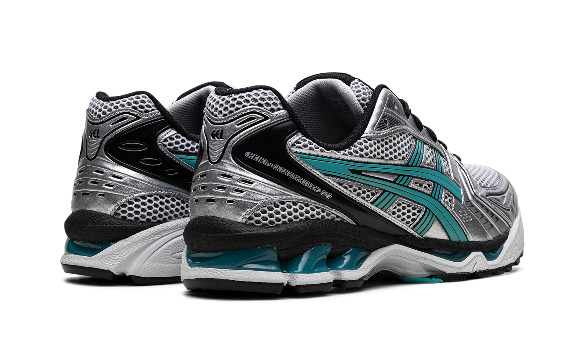 asics gel kayano 14 tiffany+1203A740-100+diagnol right behind view