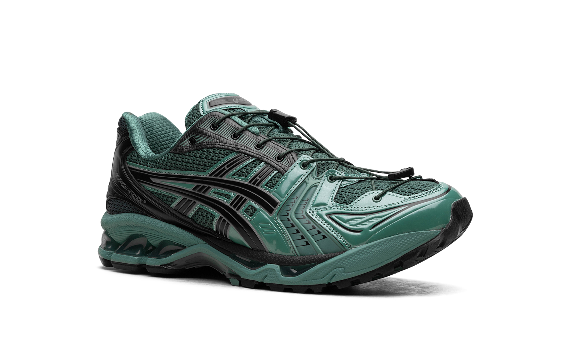 asics gel kayano 14 unaffected infinite wonders pack green+1201A922-300+diagnol right view