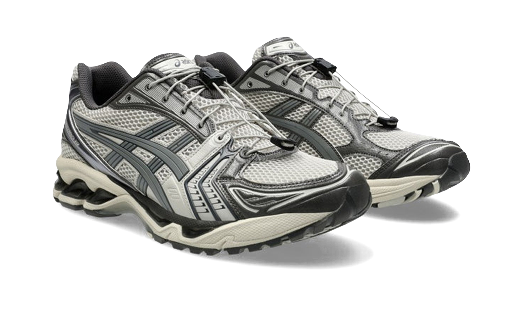 asics gel kayano 14 unlimited pack oyster grey+1203A549-022+diagnol left view