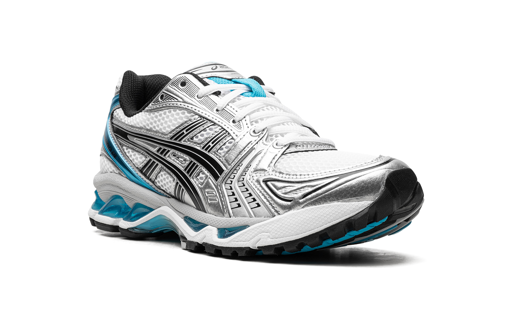 asics gel kayano 14 white aizuri blue women s+1202A056-108+diagnol right view