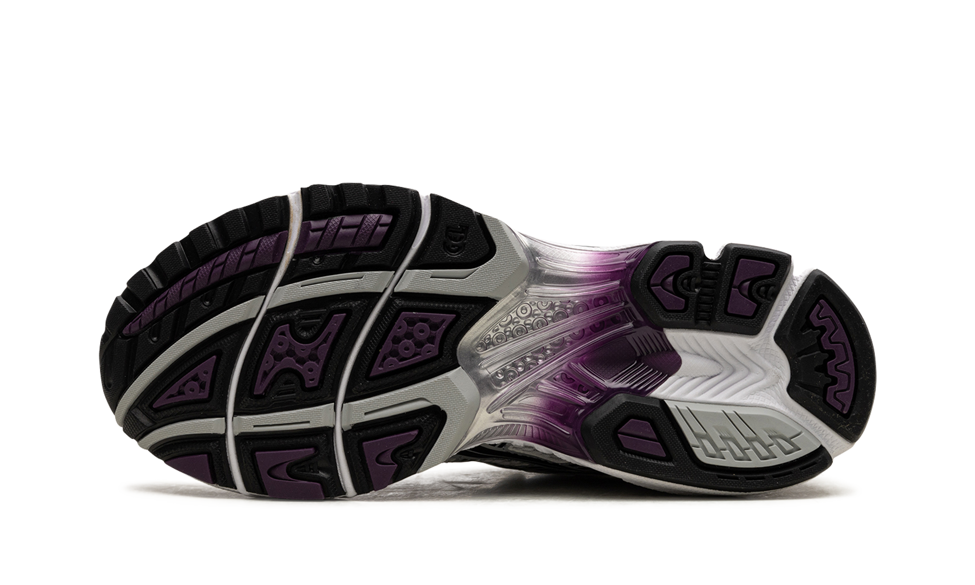 asics gel kayano 14 white dark grape women s+1202A056-111+bottom view