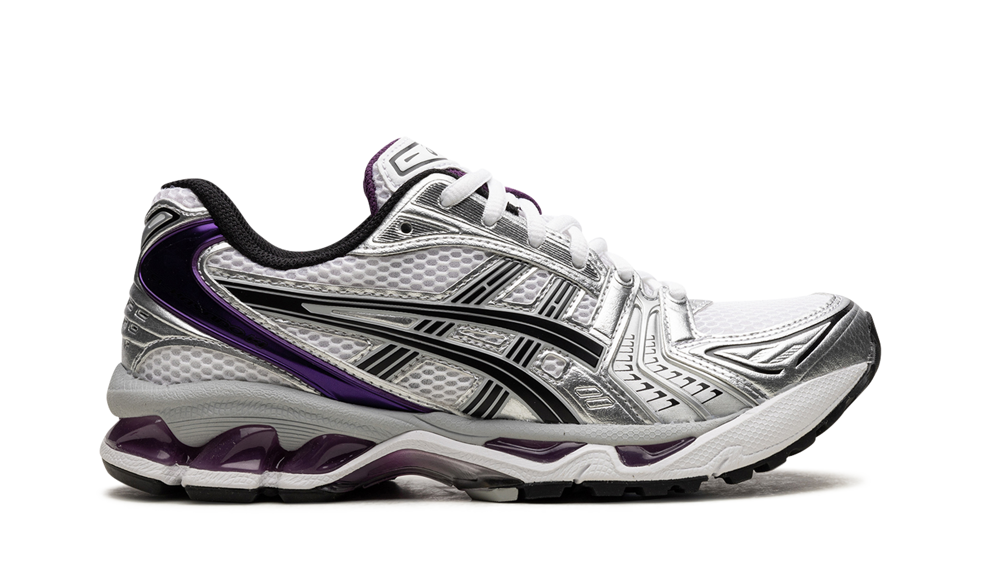 asics gel kayano 14 white dark grape women s+1202A056-111+right view