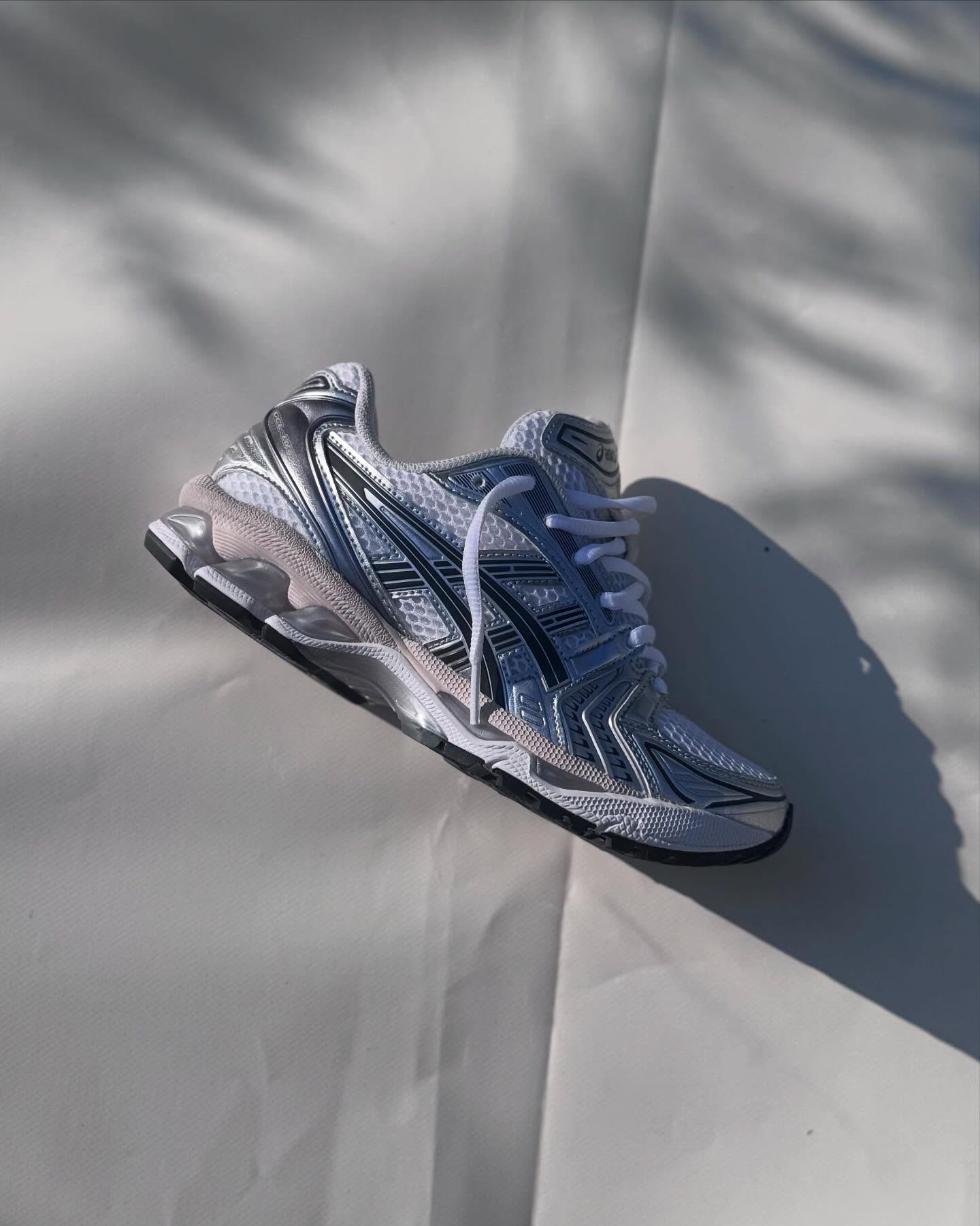 ASICS Gel-Kayano 14 White Graphite Grey, Lifestyle View 2, SKU 1203A537-110