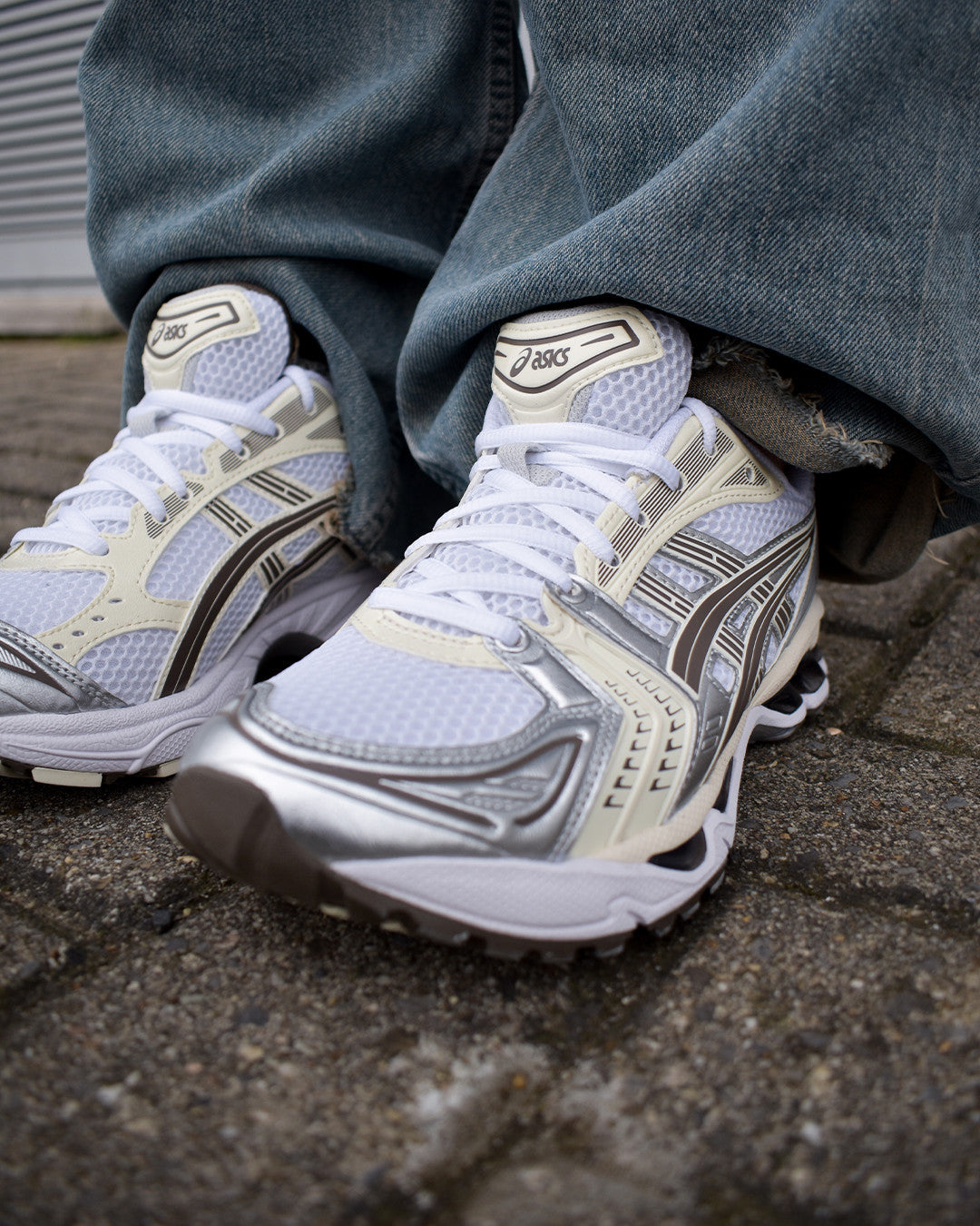 ASICS Gel-Kayano 14 White Ivory, Lifestyle View 5, SKU 1203A537-111
