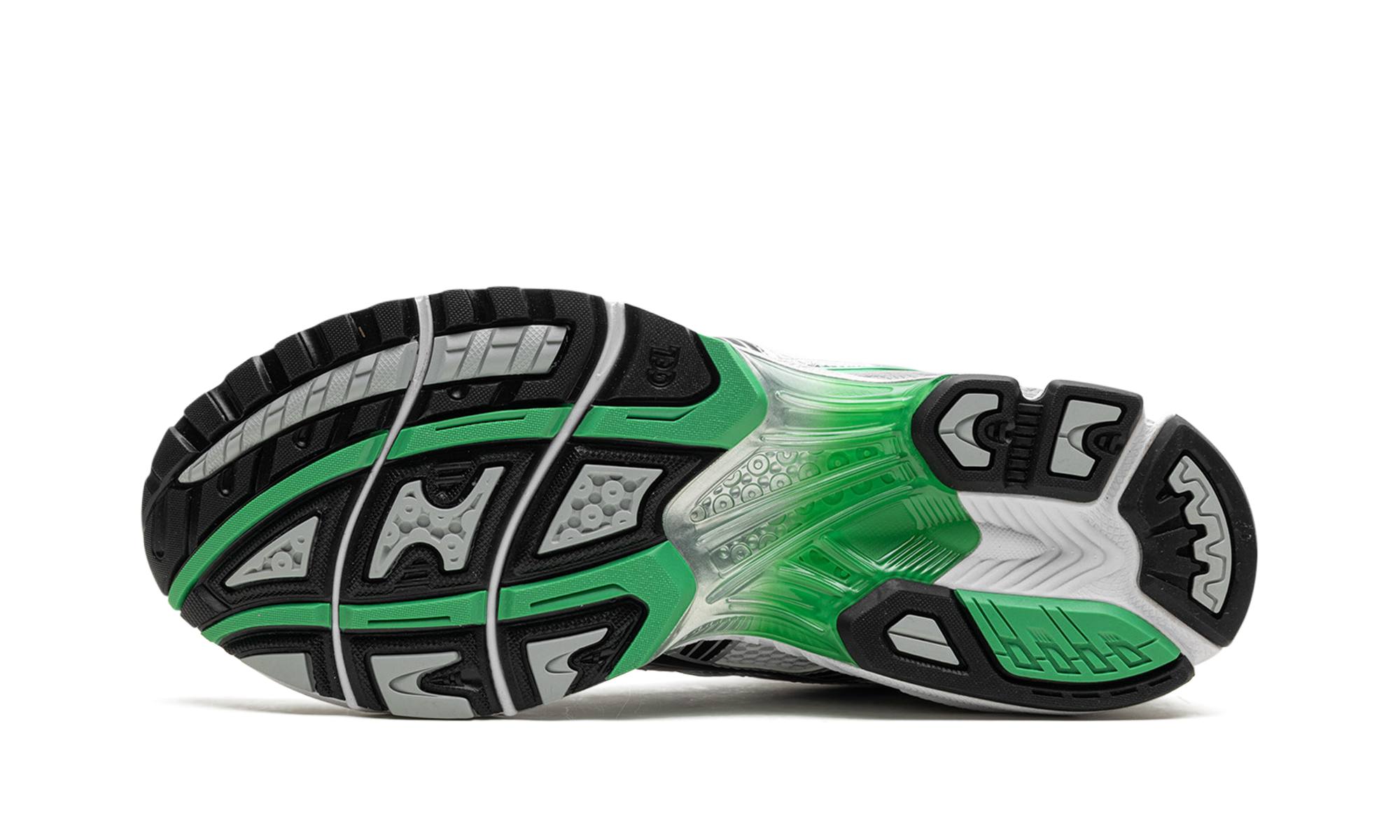 asics gel kayano 14 white malachite green+1201A019-110+bottom view