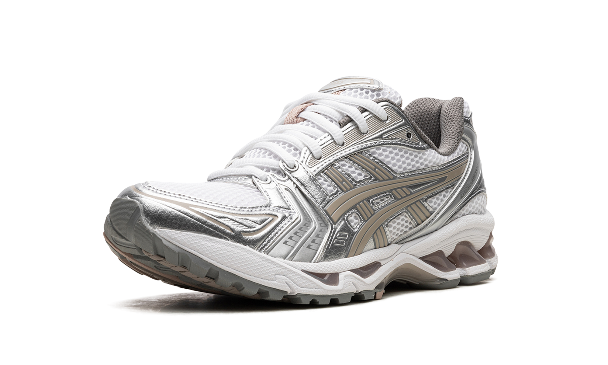asics gel kayano 14 white moonrock women s+1202A056-106+left diagnol single view