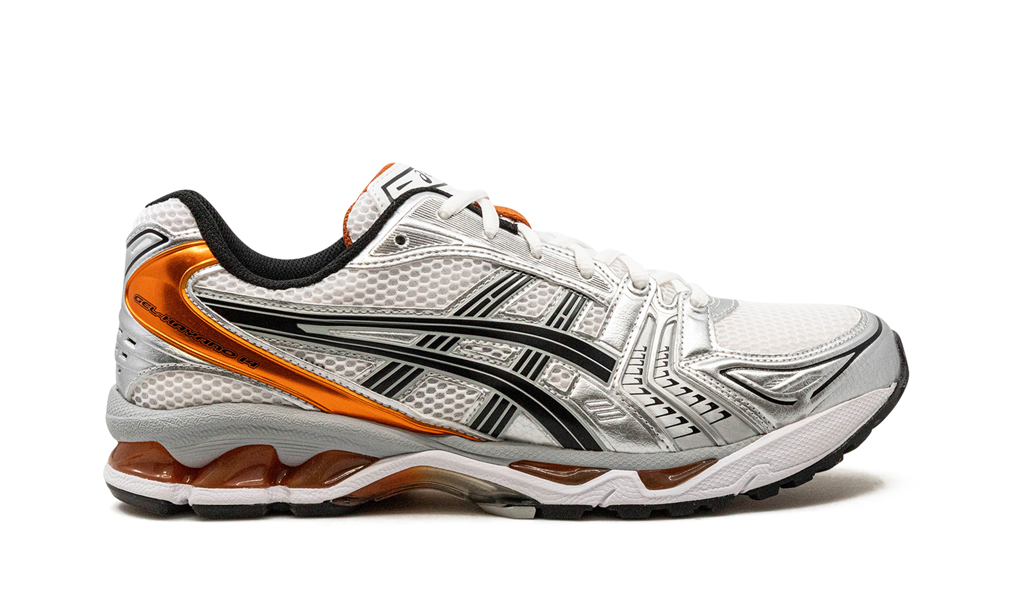 asics gel kayano 14 white piquant orange+1201A019-109+right view