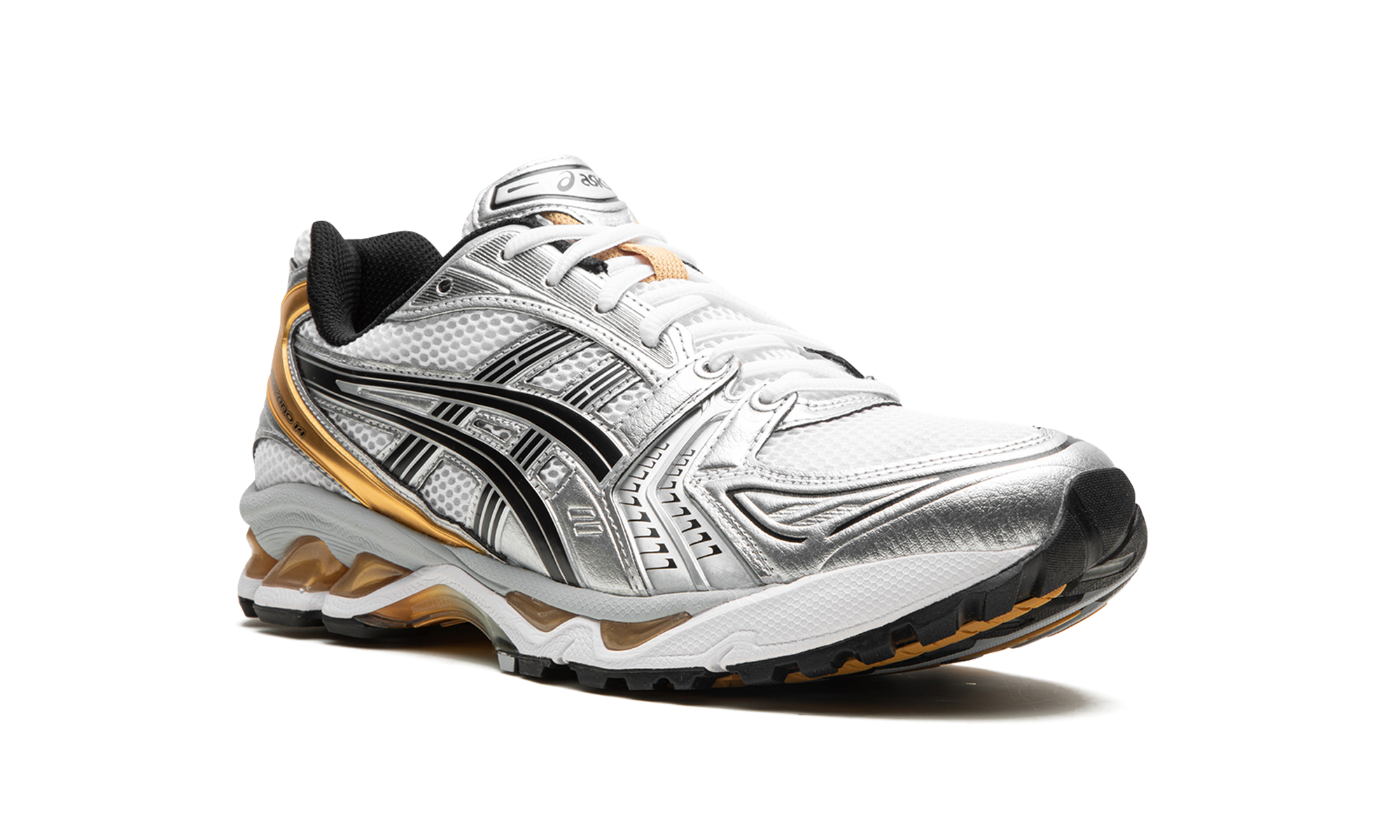asics gel kayano 14 white pure gold+1201A019-102+diagnol right view