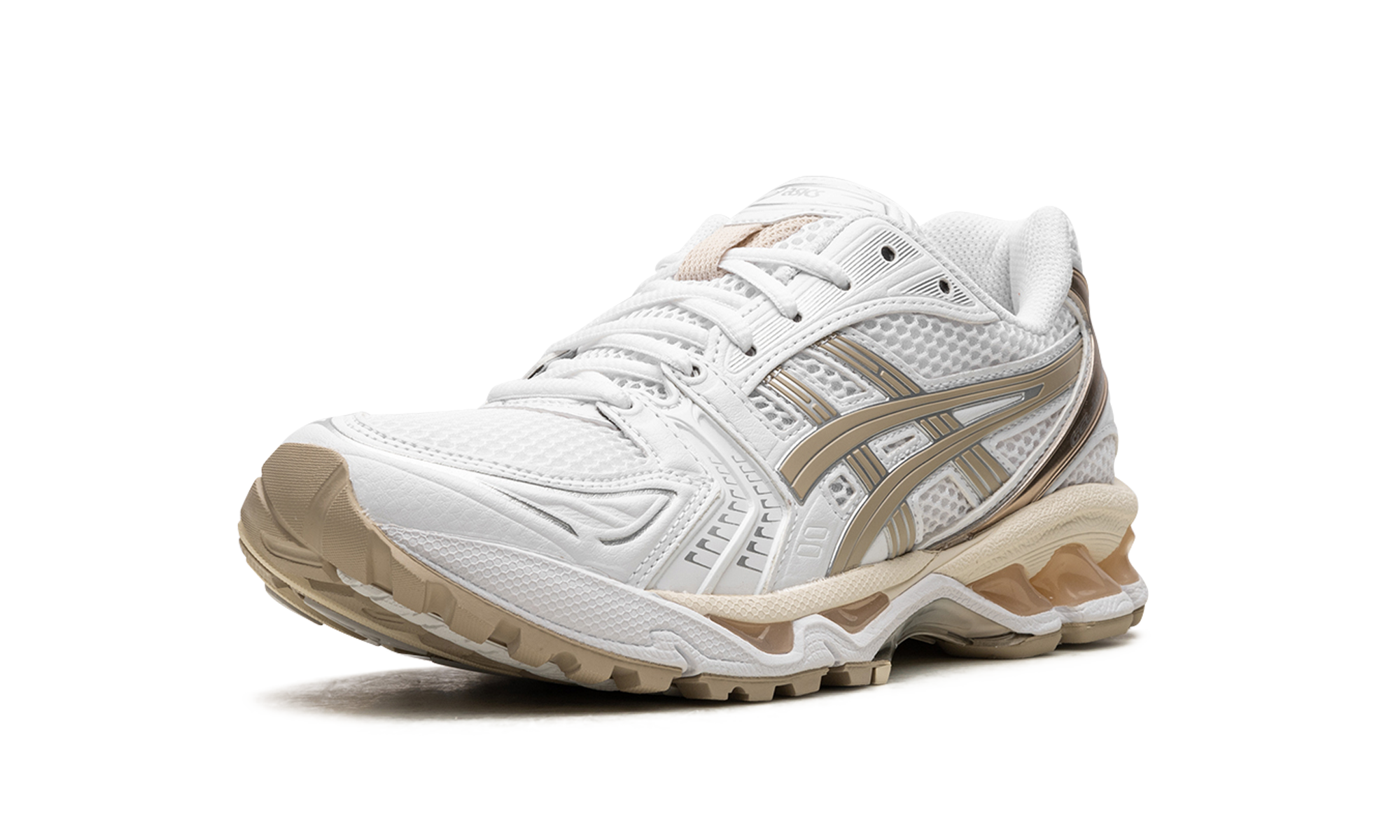 asics gel kayano 14 white simply taupe women s+1202A056-110+left diagnol single view