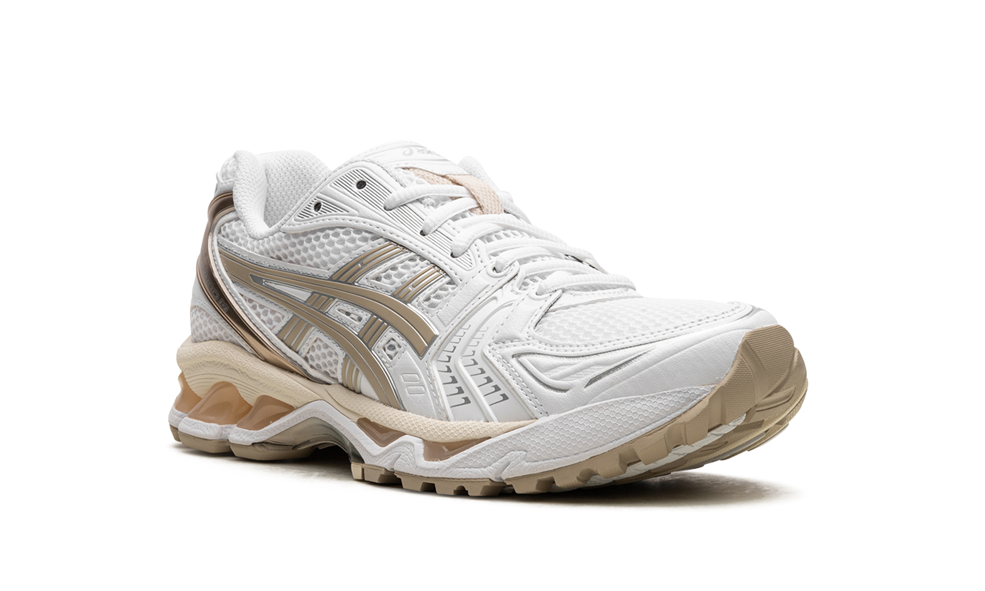 asics gel kayano 14 white simply taupe women s+1202A056-110+diagnol right view