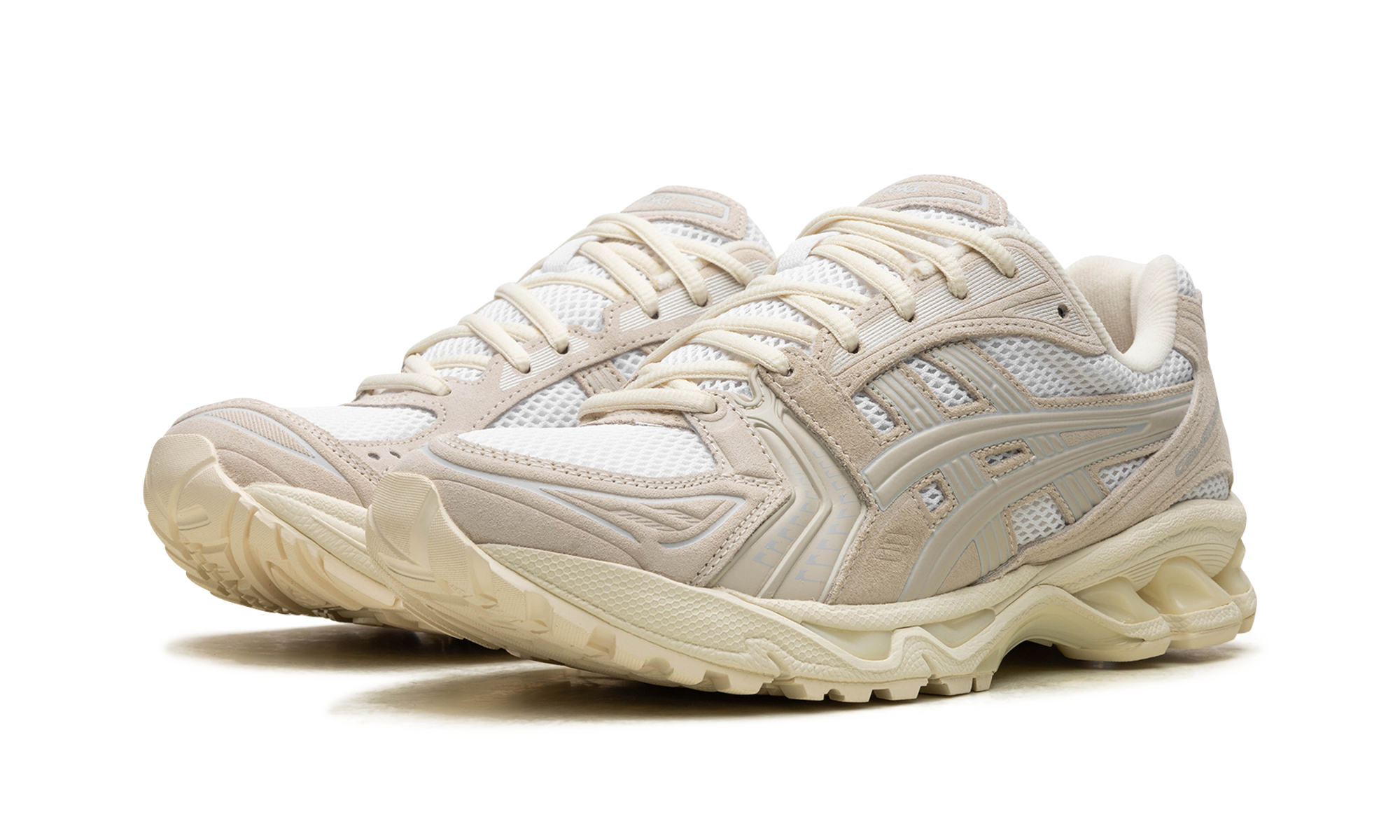 asics gel kayano 14 white smoke grey women s+1202A105-103+diagnol left view