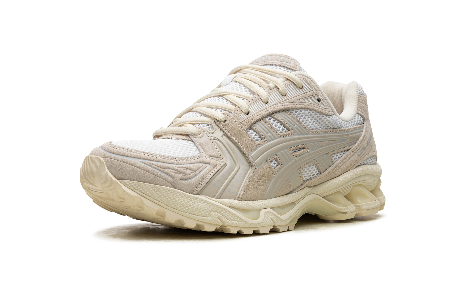 asics gel kayano 14 white smoke grey women s+1202A105-103+left diagnol single view
