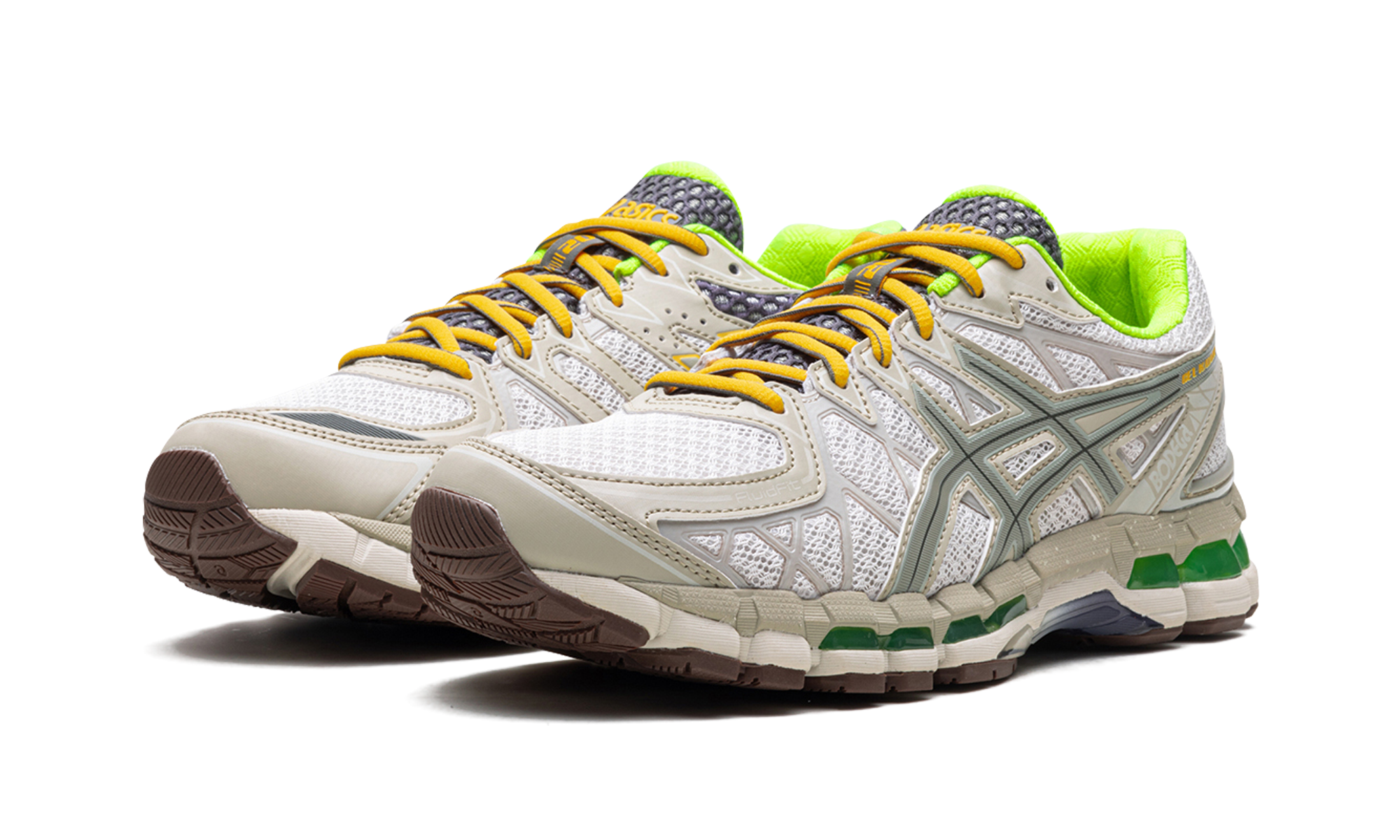 asics gel kayano 20 bodega small wins add up+1203A621-201+diagnol left view