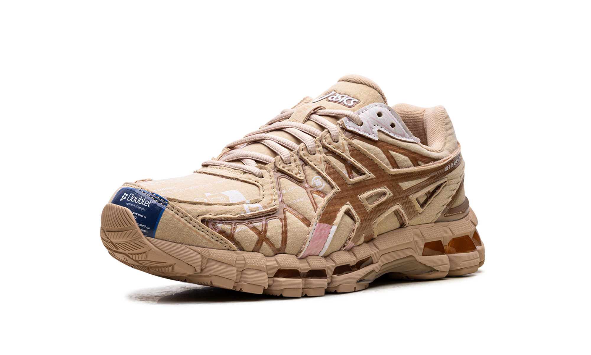asics gel kayano 20 doublet cardboard+1203A519-200+left diagnol single view