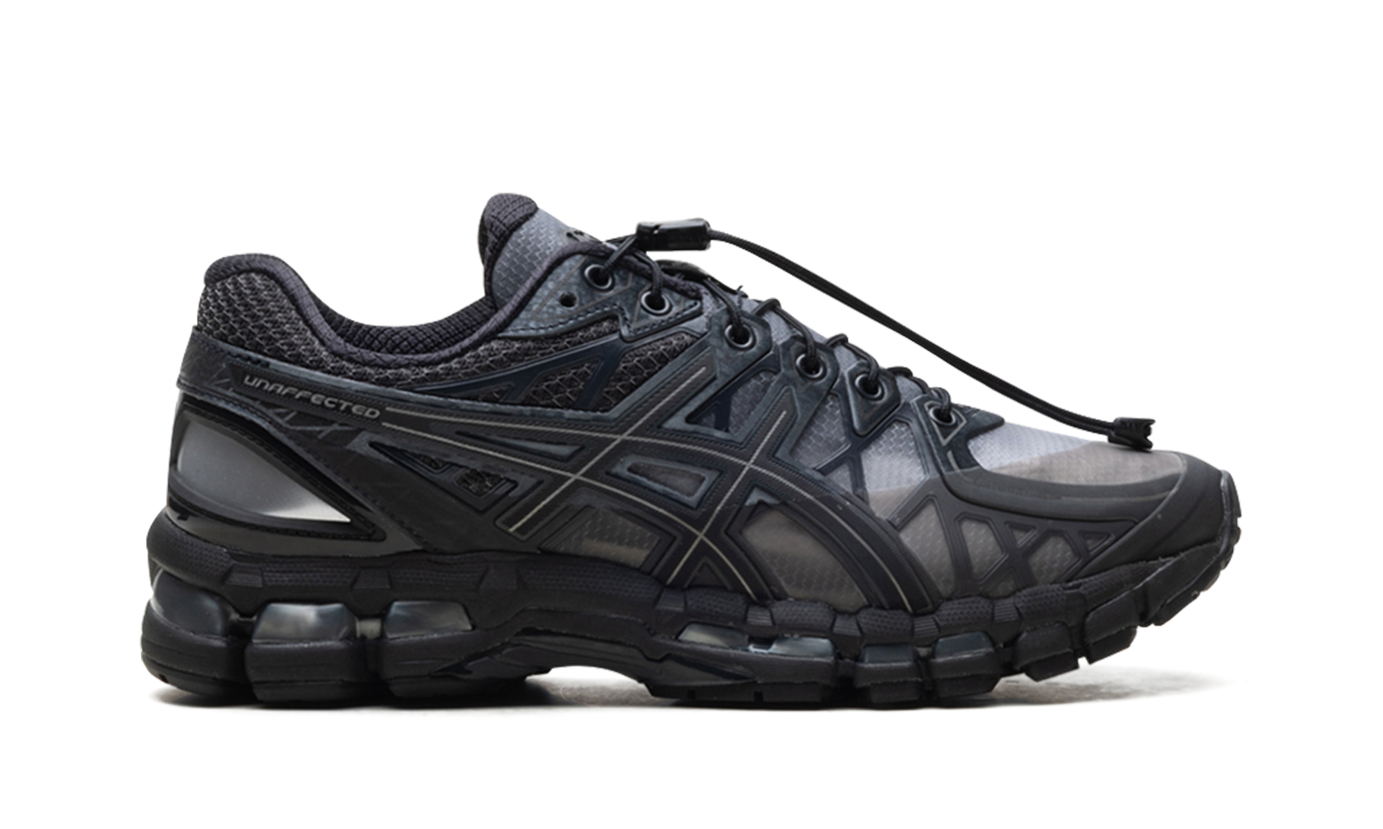 asics gel kayano 20 unaffected black obsidian grey black+1203A529-020+right view