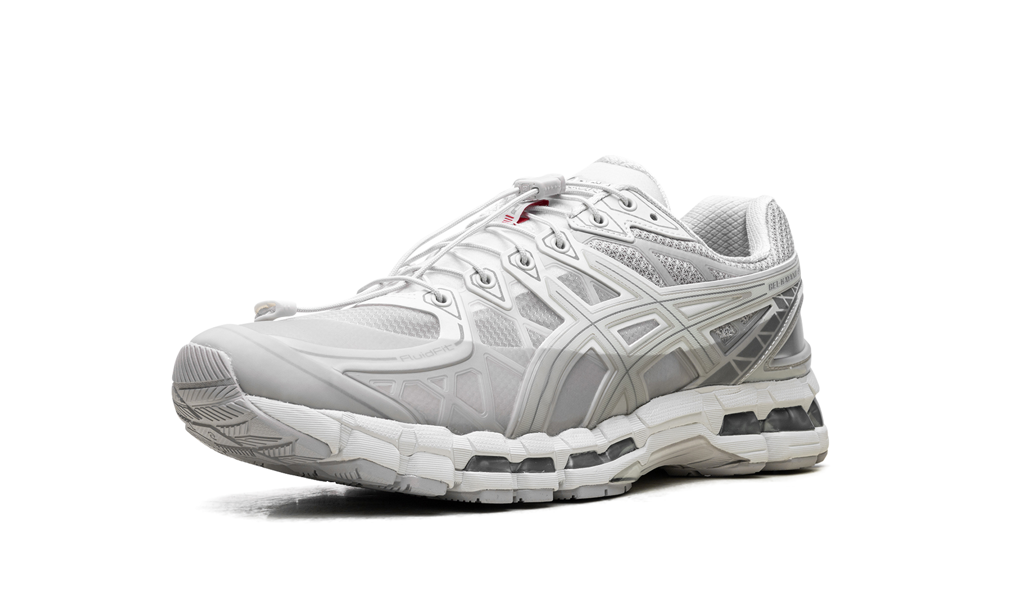 asics gel kayano 20 unaffected cream lake grey+1203A529-100+left diagnol single view