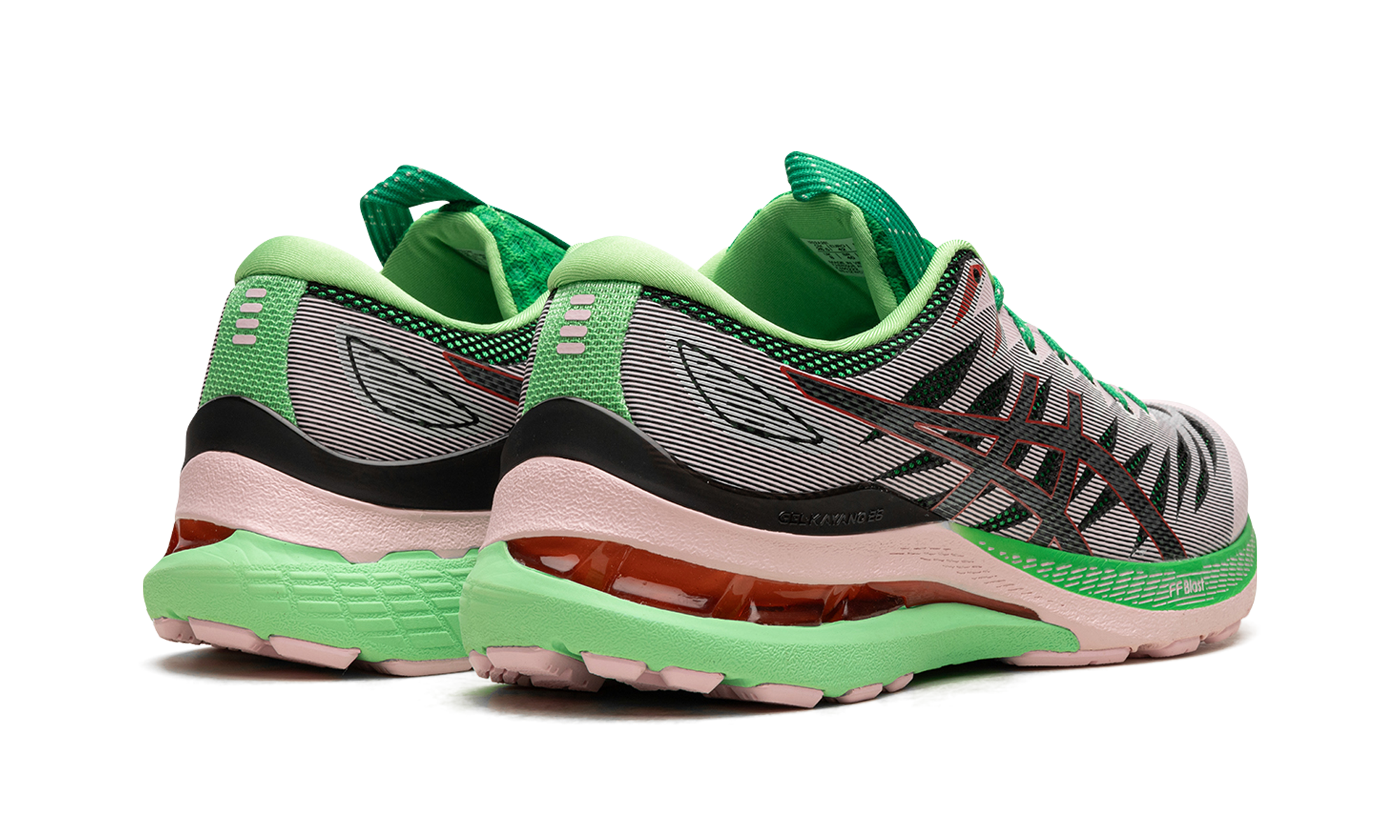 asics gel kayano 28 sweet dreams green eyes women s+1202A261-700+diagnol right behind view