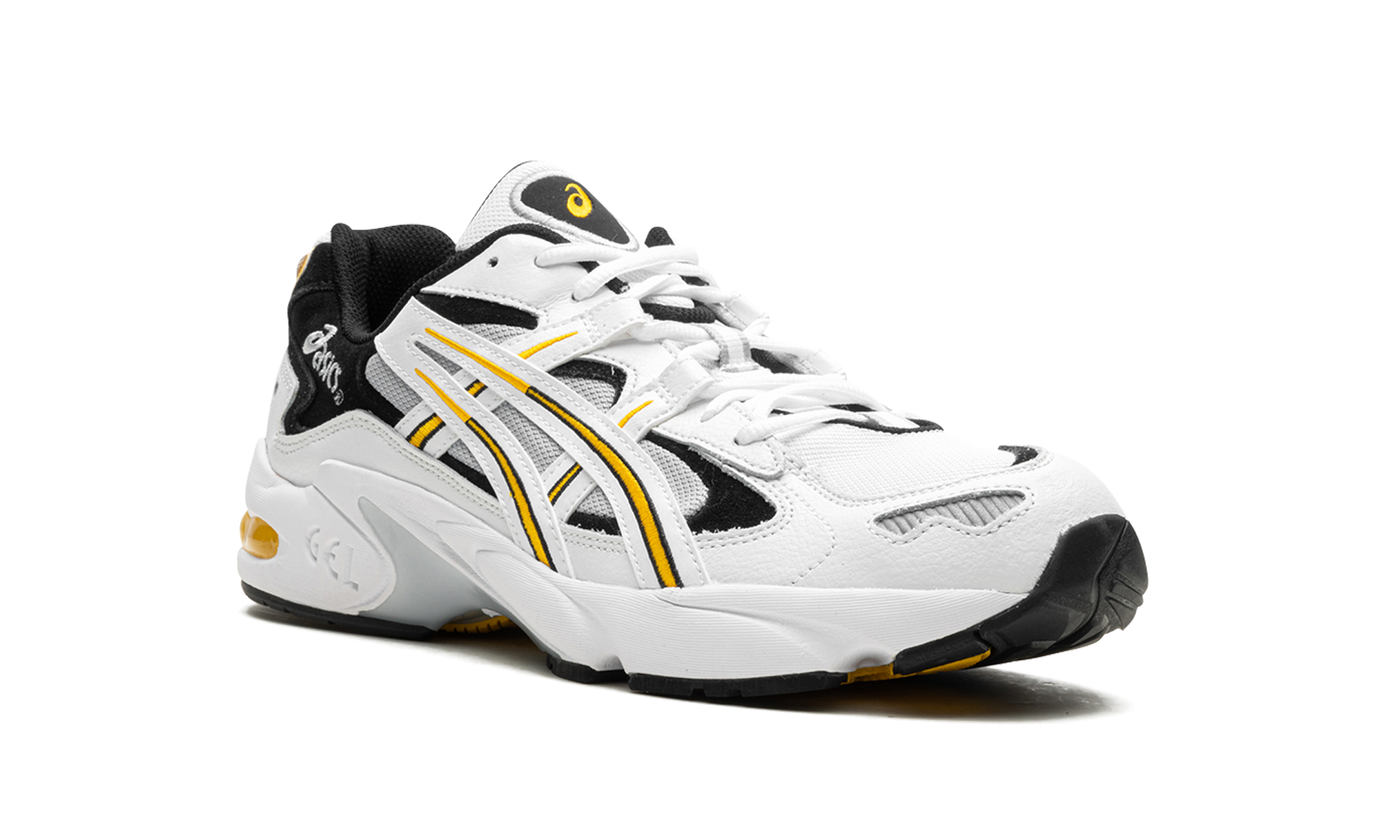 asics gel kayano 5 og kith exclusive white black+1201B042-101+diagnol right view