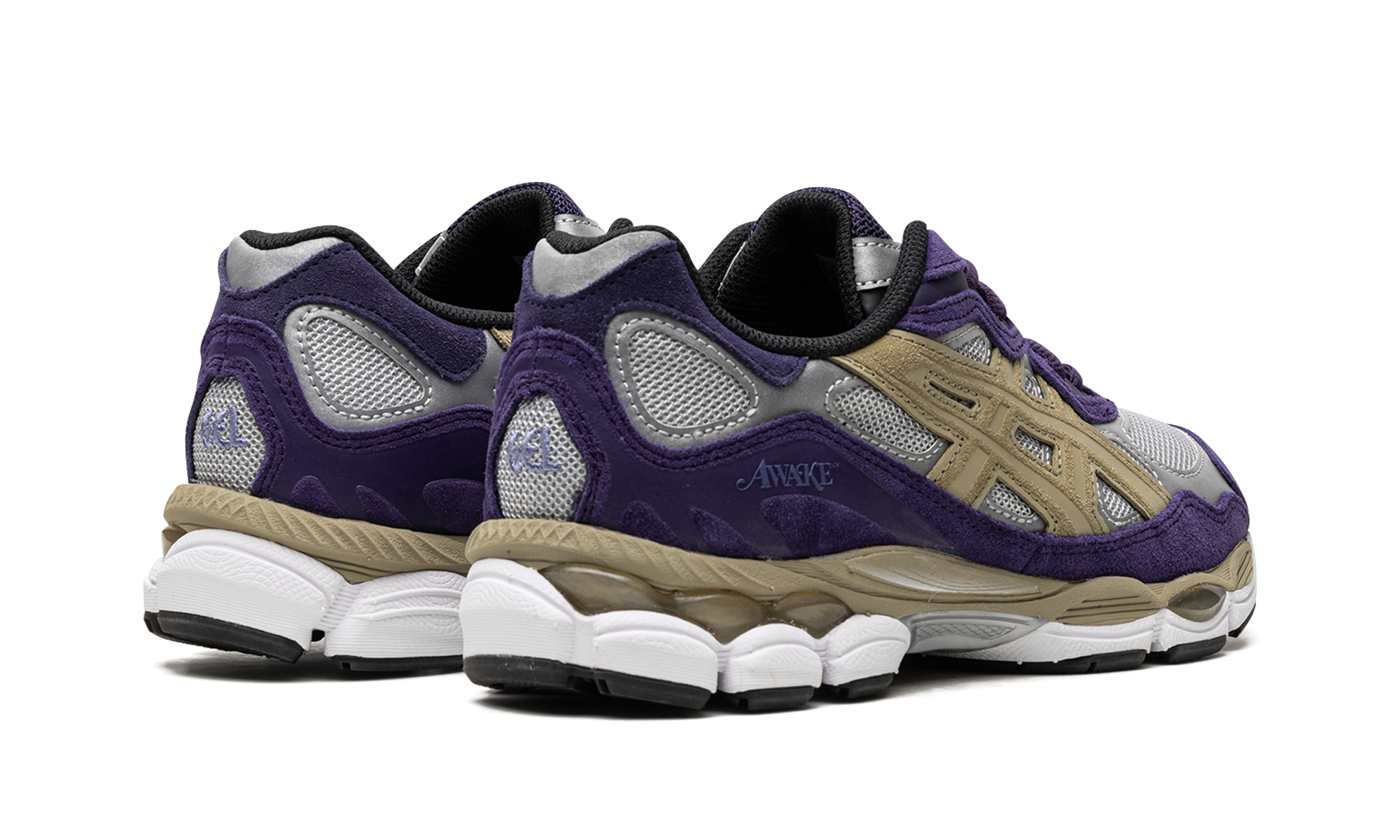 asics gel nyc awake ny purple+1201A850-020+diagnol right behind view