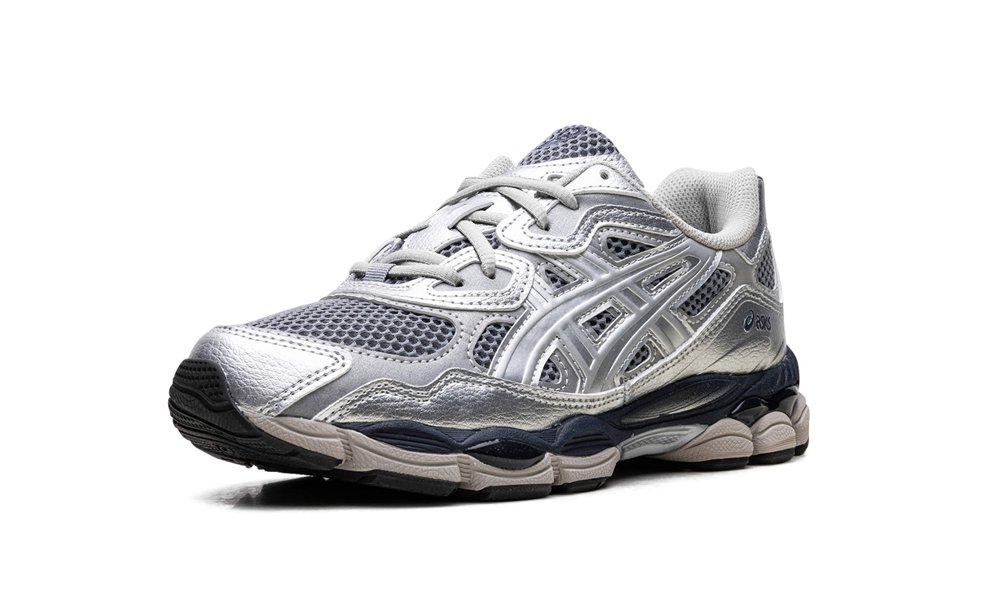 asics gel nyc billy s pure silver midnight+1203A581-020+left diagnol single view