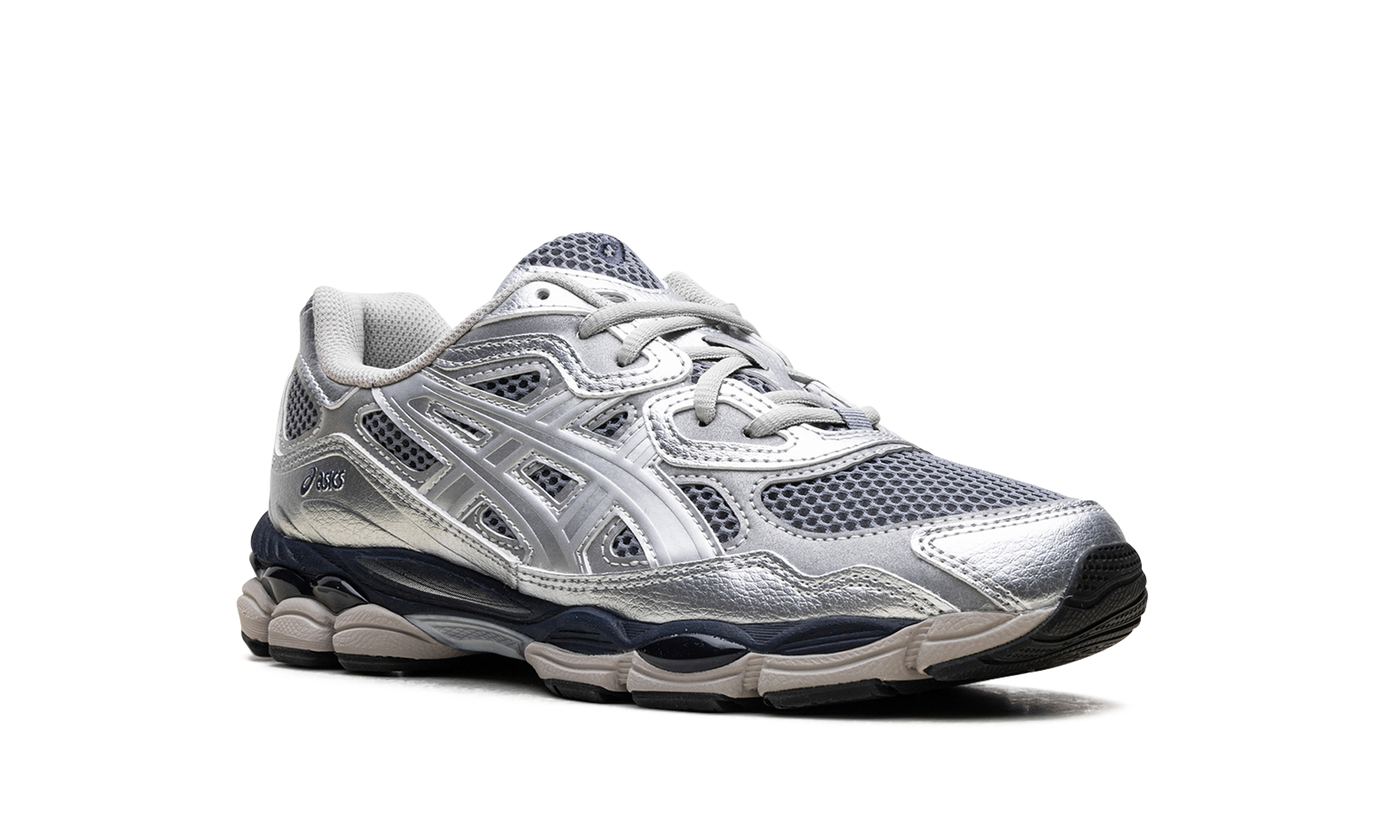 asics gel nyc billy s pure silver midnight+1203A581-020+diagnol right view