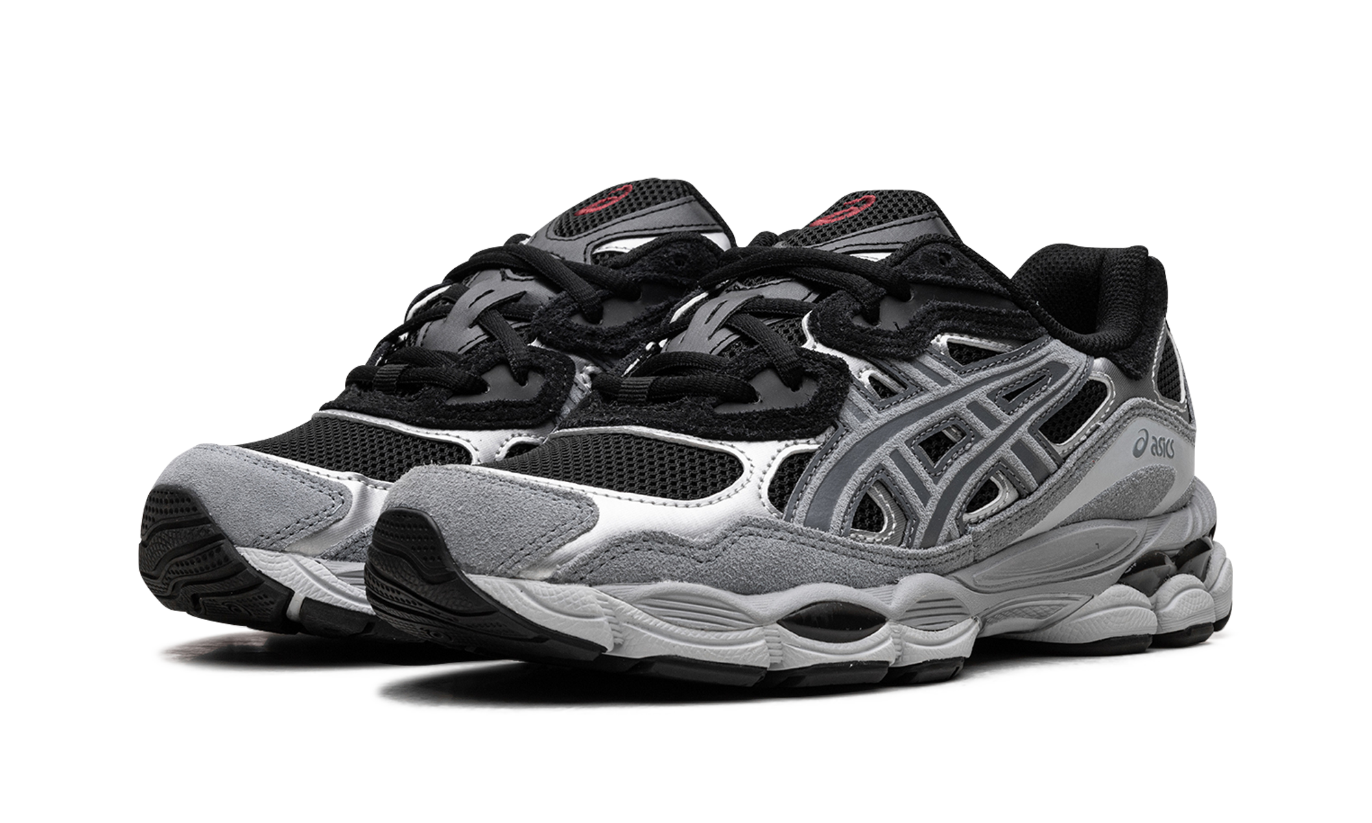 asics gel nyc black fjord grey+1203A383-003+diagnol left view