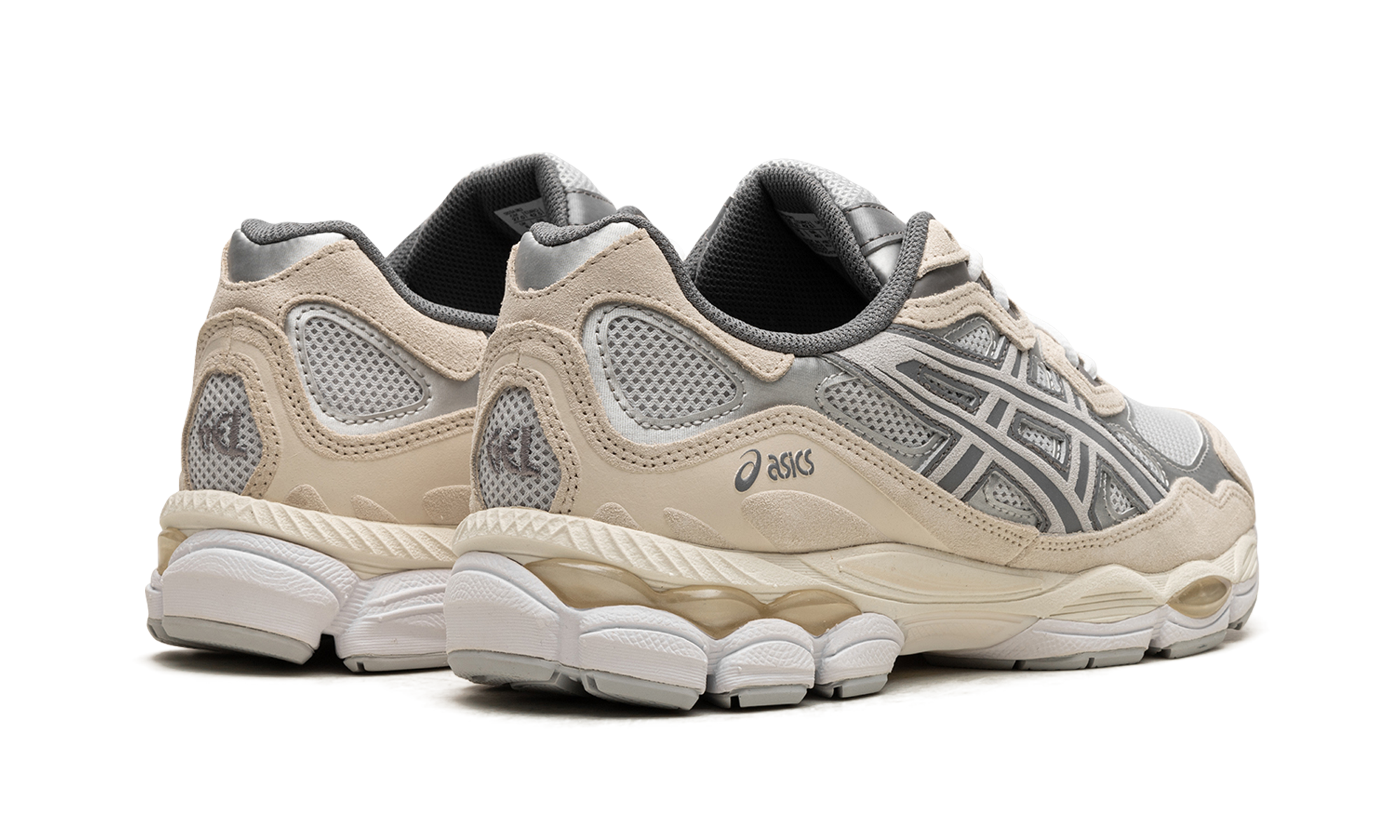 asics gel nyc concrete oatmeal+1203A383-020+diagnol right behind view