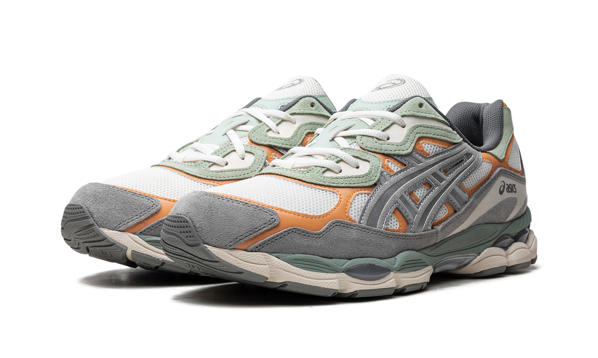 asics gel nyc cream clay grey+1203A383-102+diagnol left view