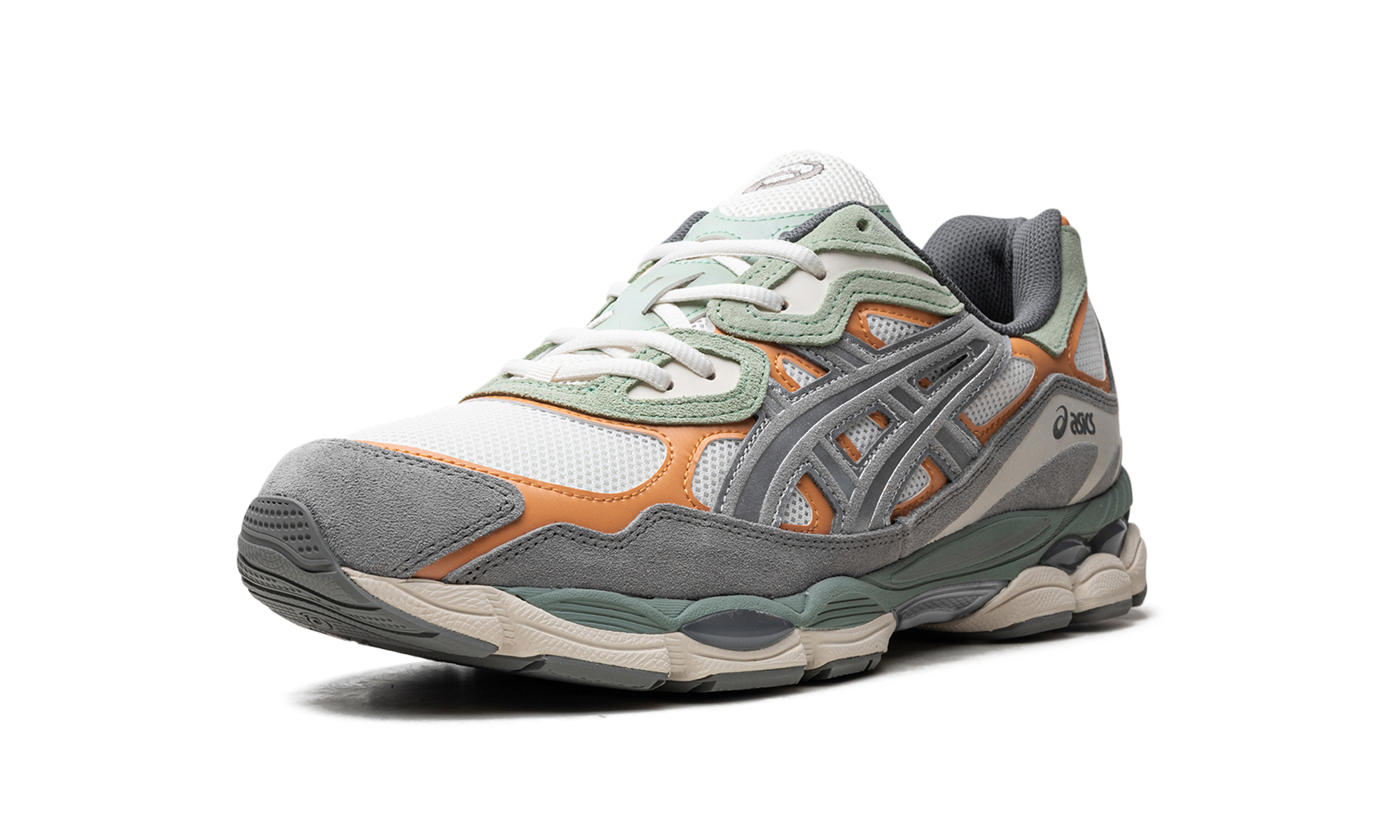 asics gel nyc cream clay grey+1203A383-102+left diagnol single view
