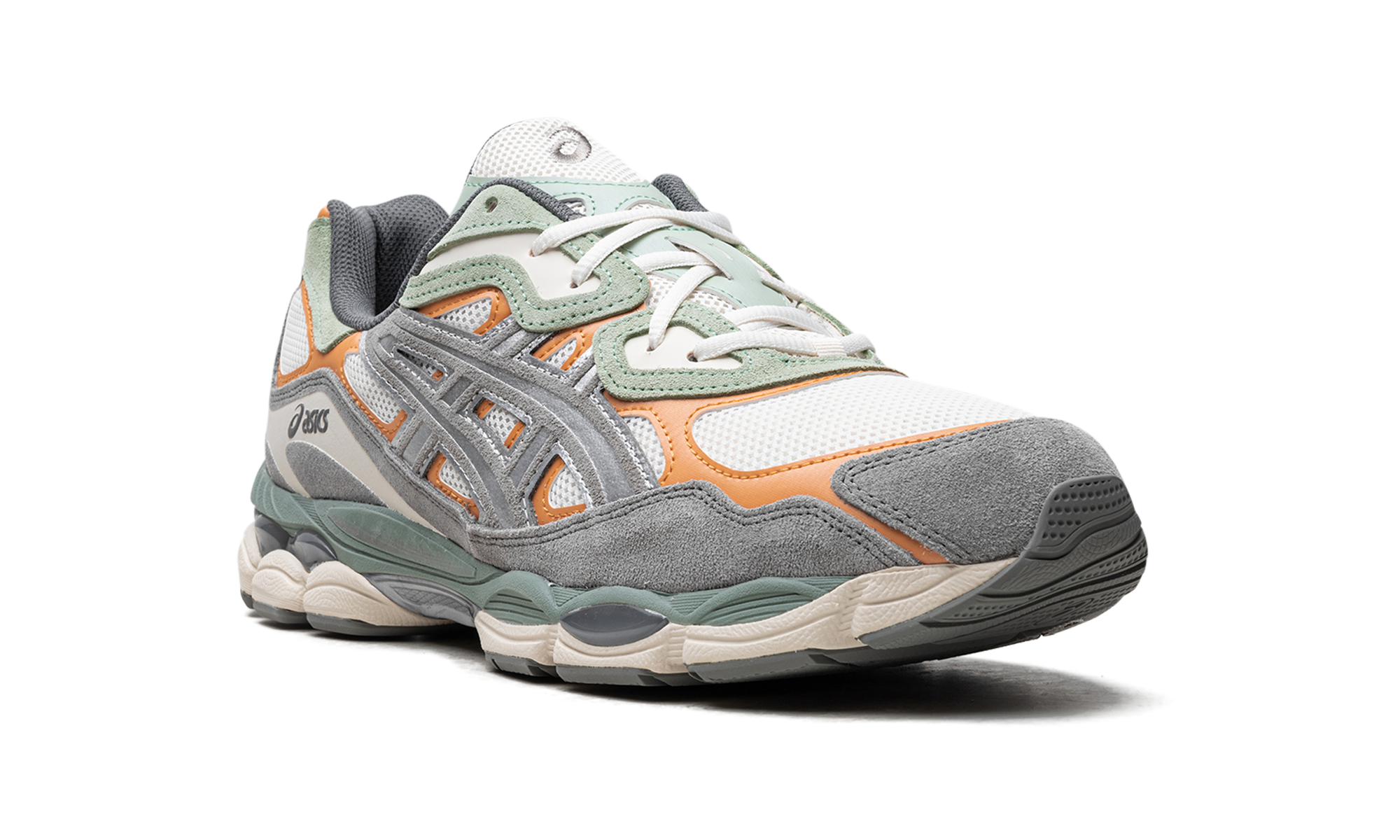asics gel nyc cream clay grey+1203A383-102+diagnol right view