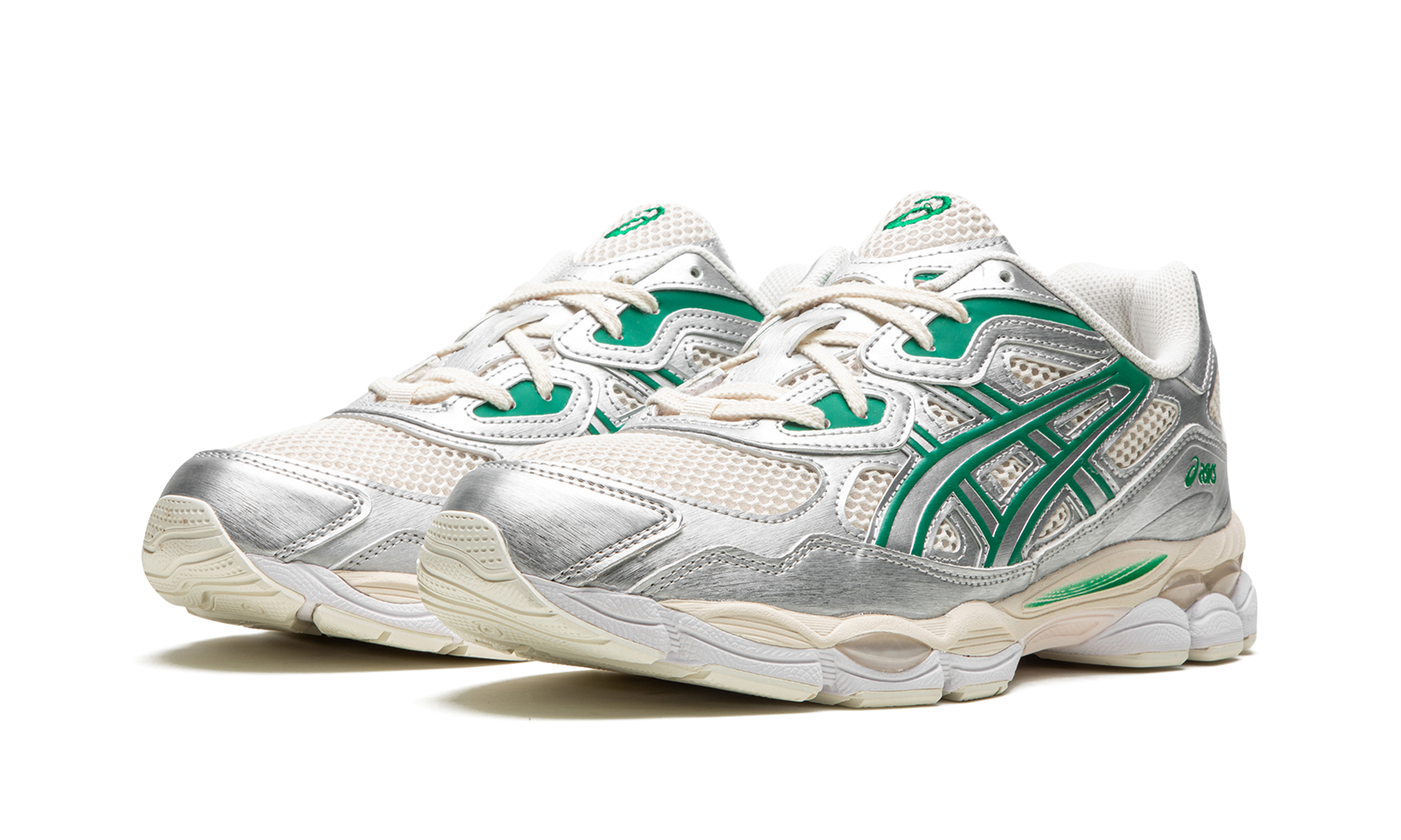 asics gel nyc cream kale+1201A971-200+diagnol left view