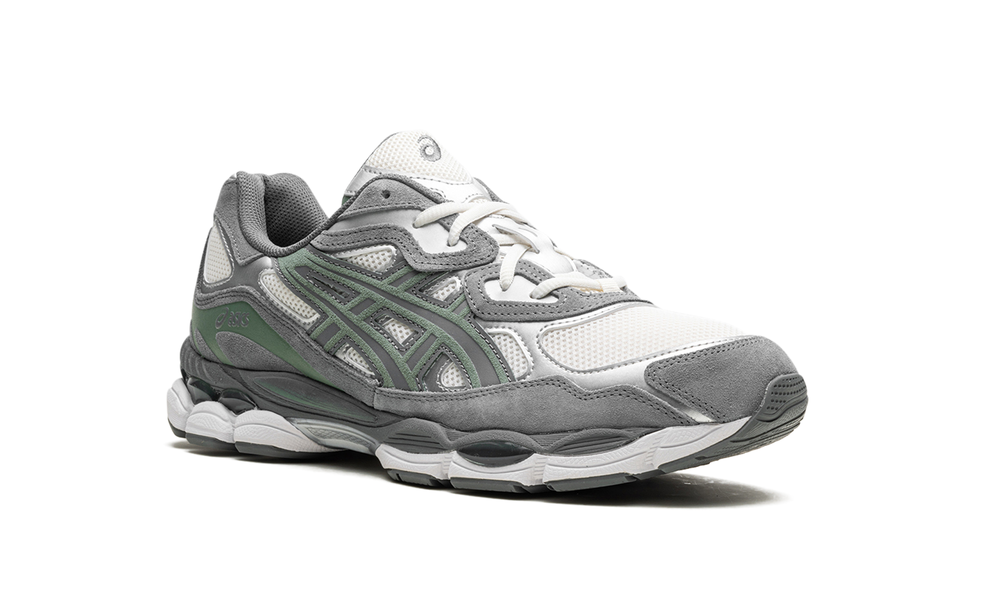 asics gel nyc cream steel grey+1203A383-101+diagnol right view