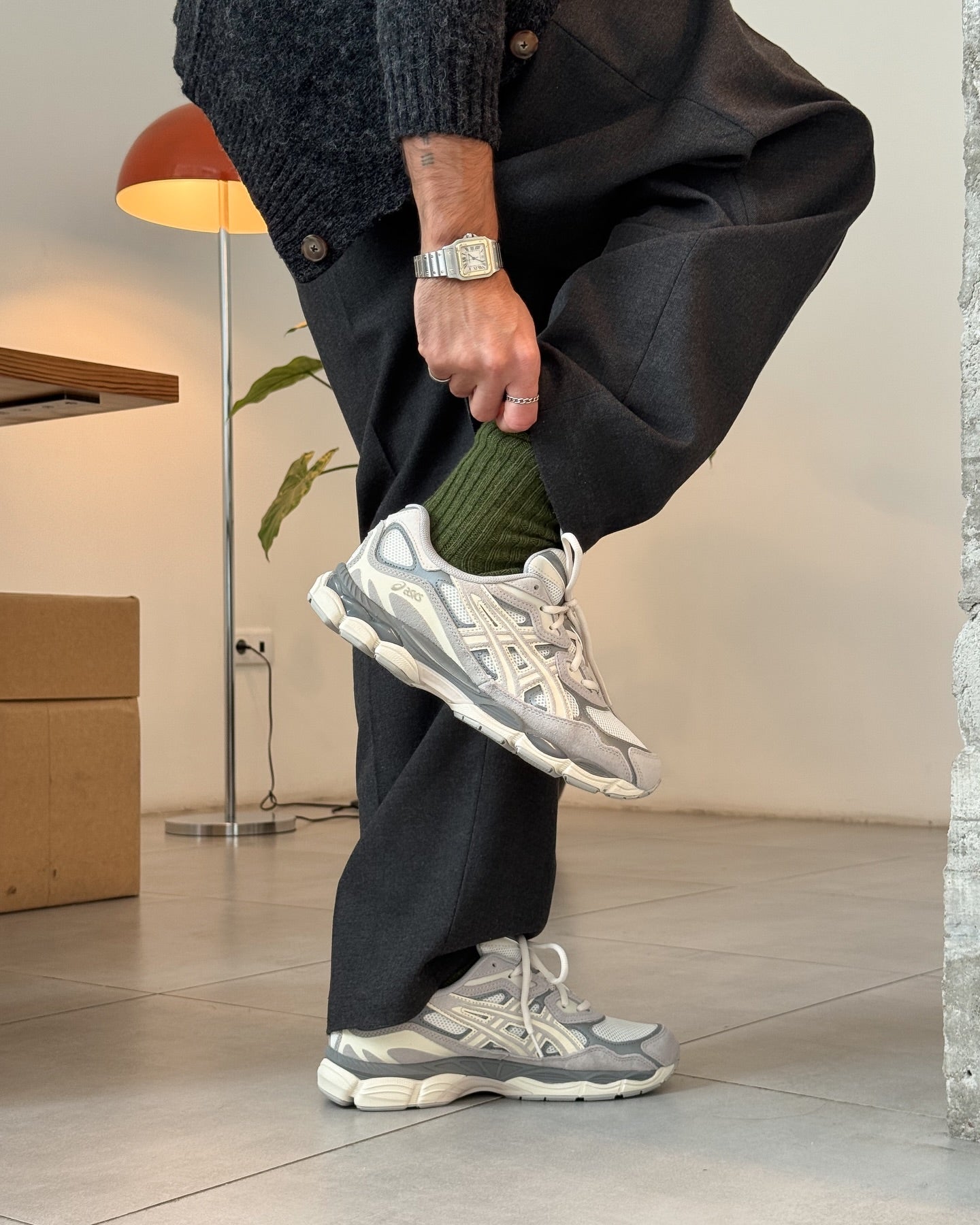 ASICS Gel-NYC Oyster Grey, Lifestyle View 3, SKU 1201A789-103
