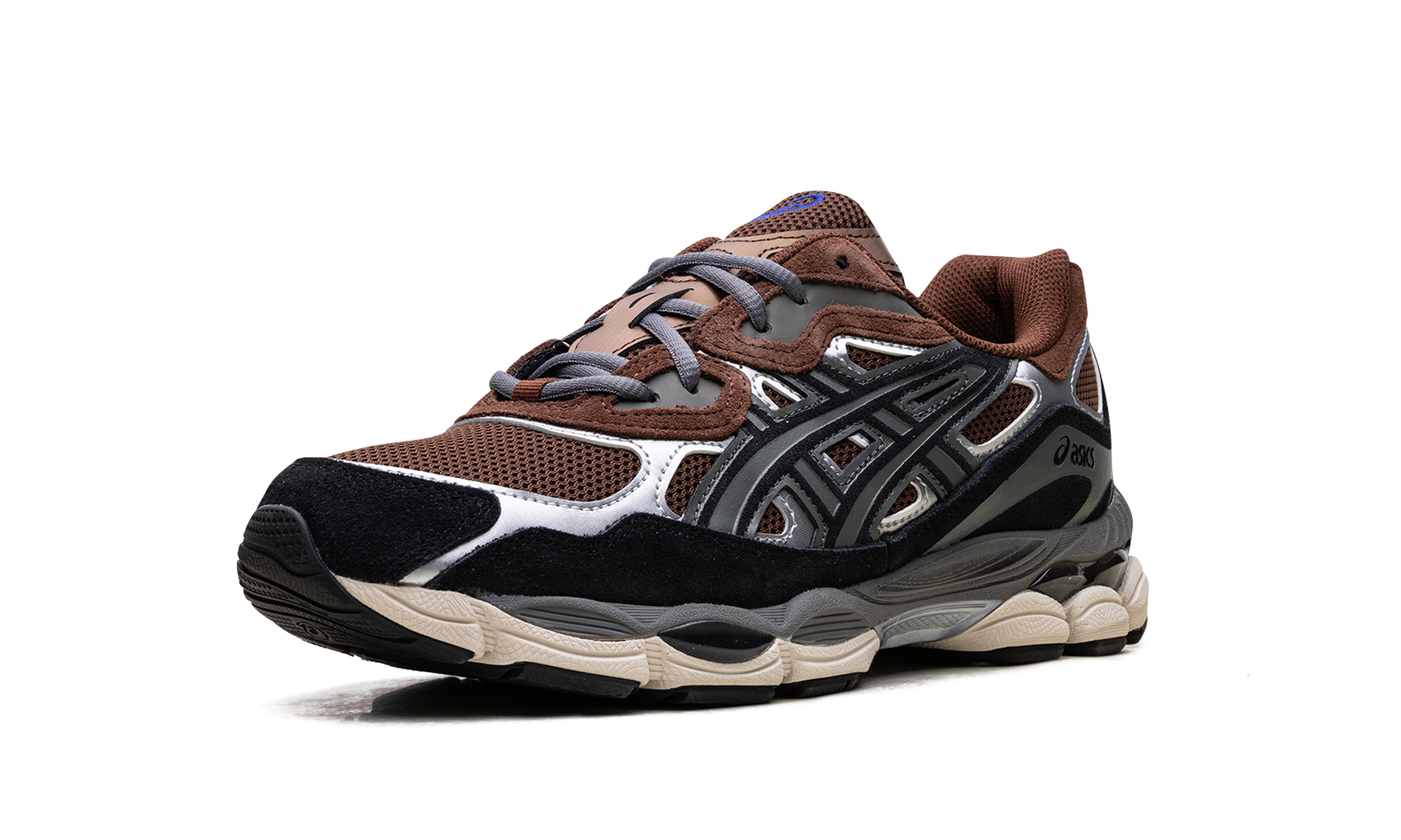 asics gel nyc reddish brown steeple grey+1203A383-200+left diagnol single view