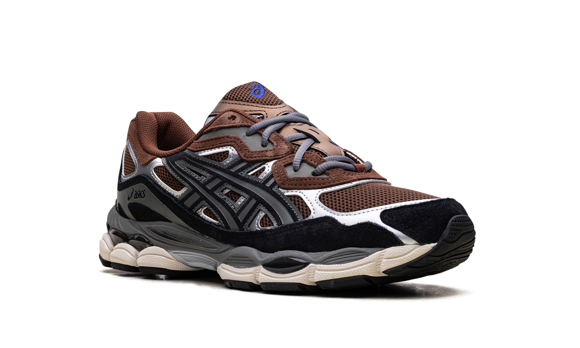 asics gel nyc reddish brown steeple grey+1203A383-200+diagnol right view