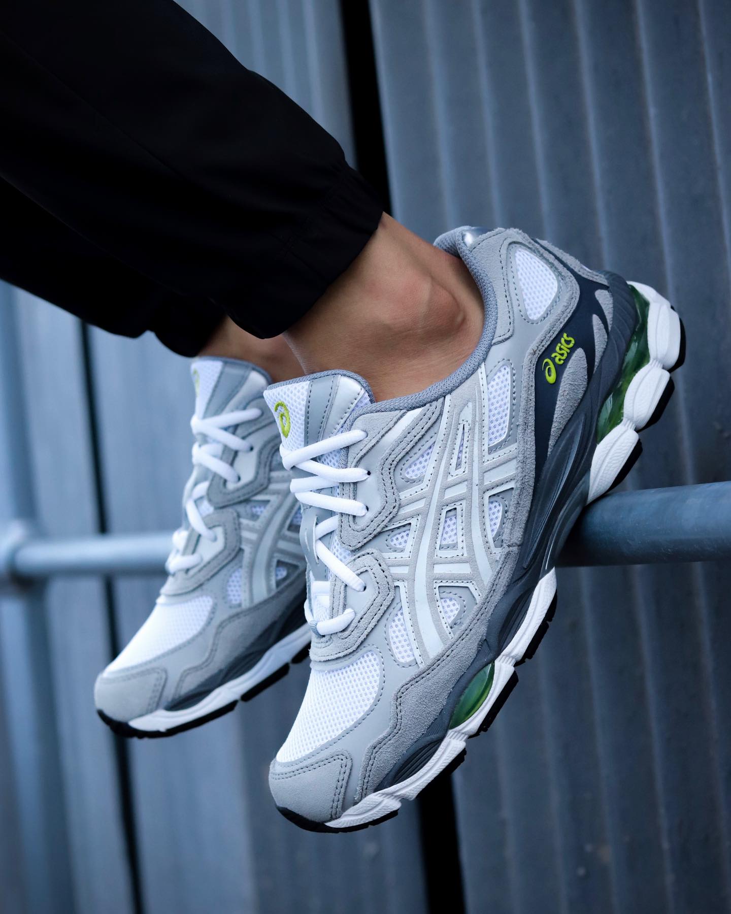 ASICS Gel-NYC White Glacier Grey, Lifestyle View 2, SKU 1203A383-109
