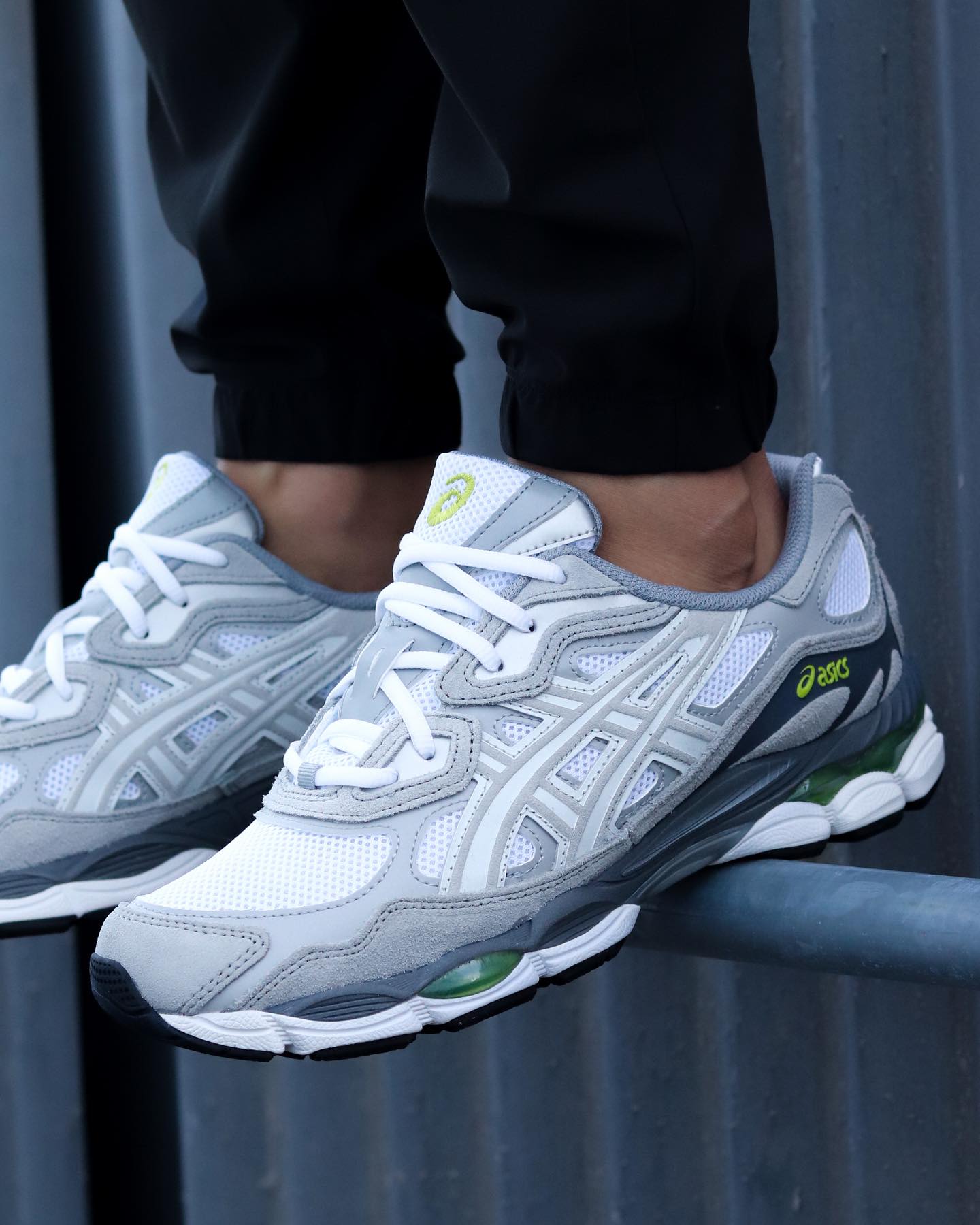 ASICS Gel-NYC White Glacier Grey, Lifestyle View 1, SKU 1203A383-109