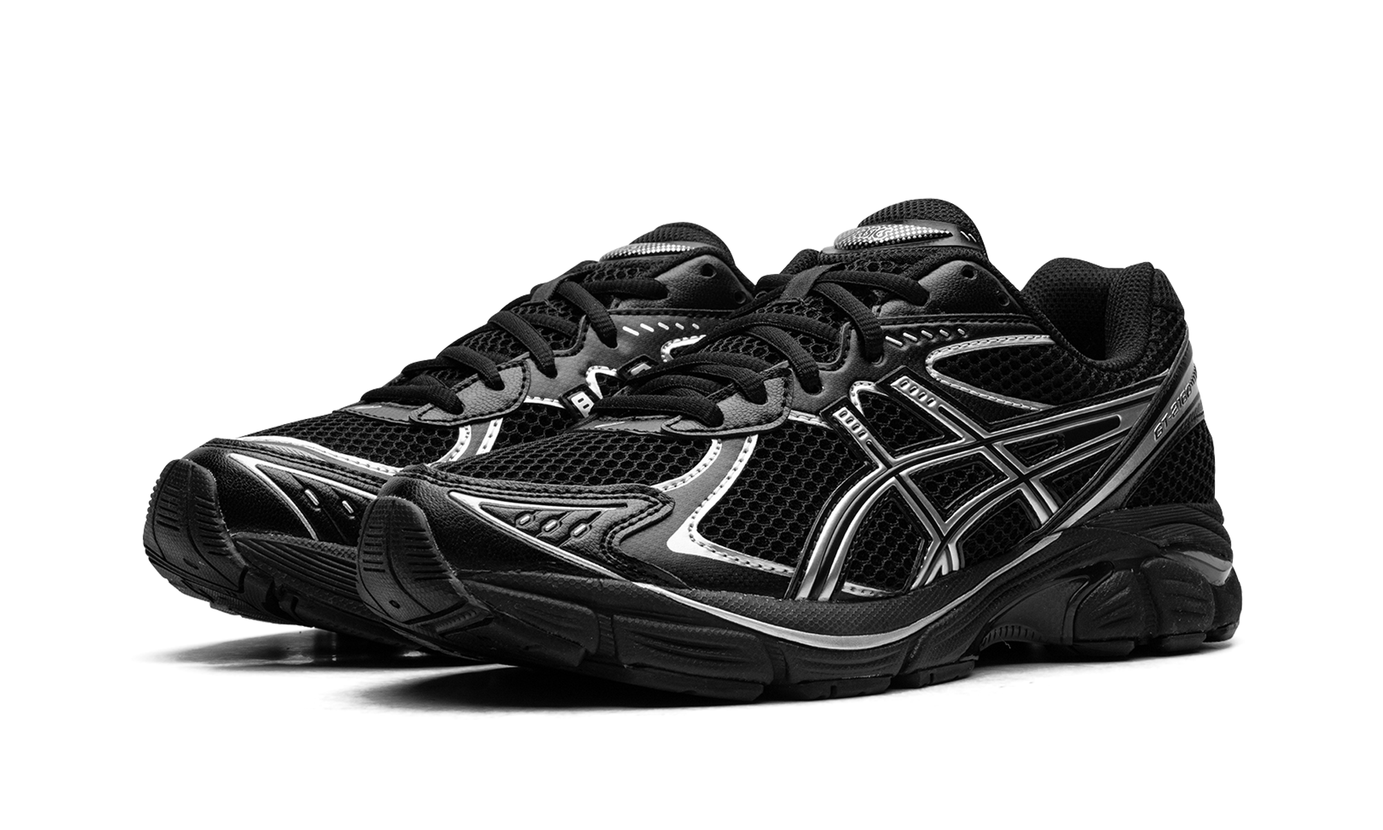 asics gt 2160 black pure silver+1203A275-001+diagnol left view