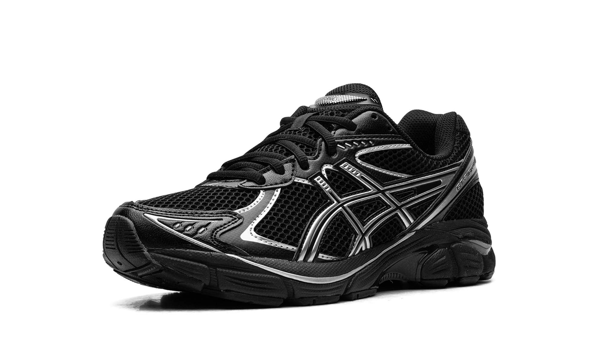 asics gt 2160 black pure silver+1203A275-001+left diagnol single view