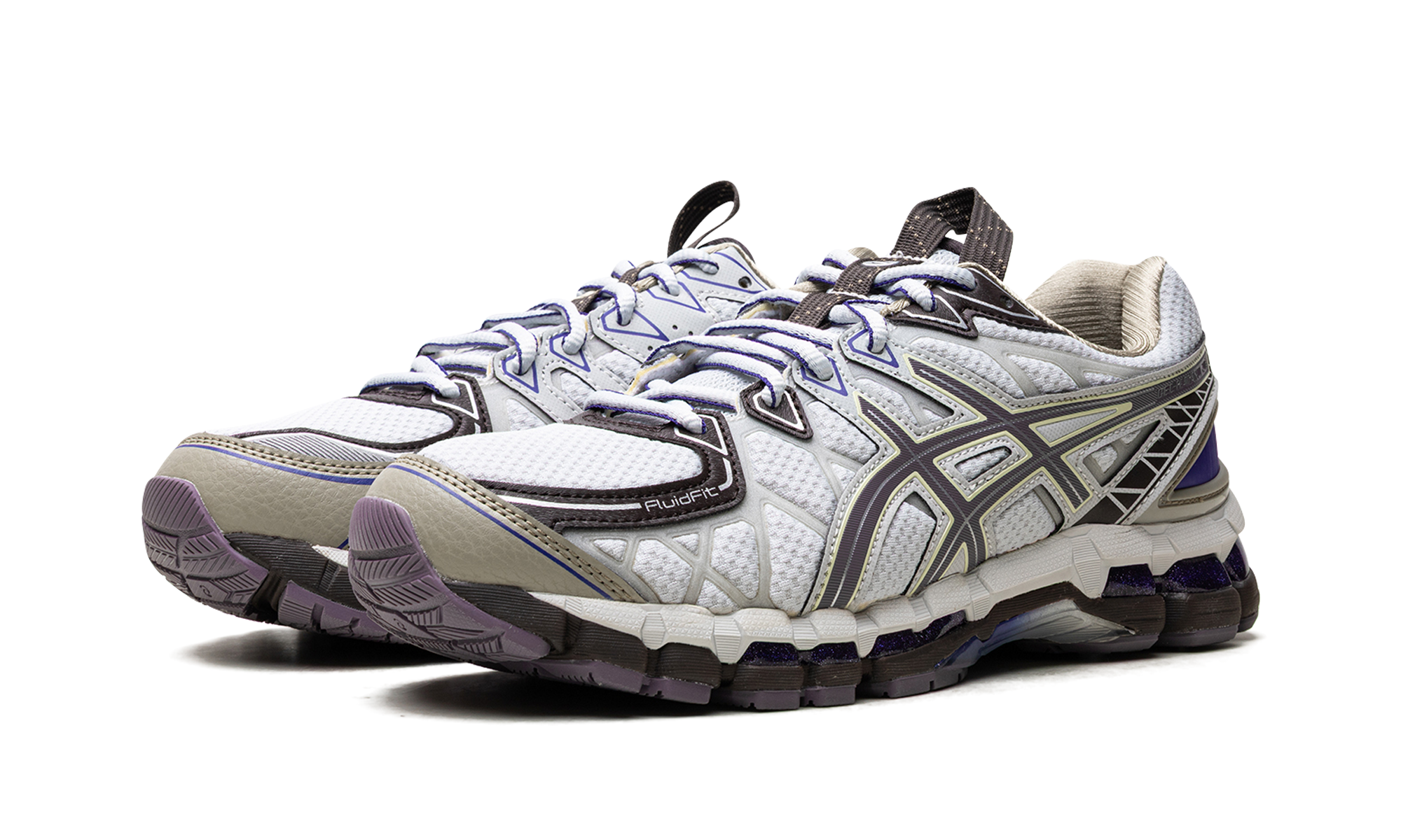 asics ub10 s gel kayano 20 kiko kostadinov glacier lavender grey+1203A640-020+diagnol left view
