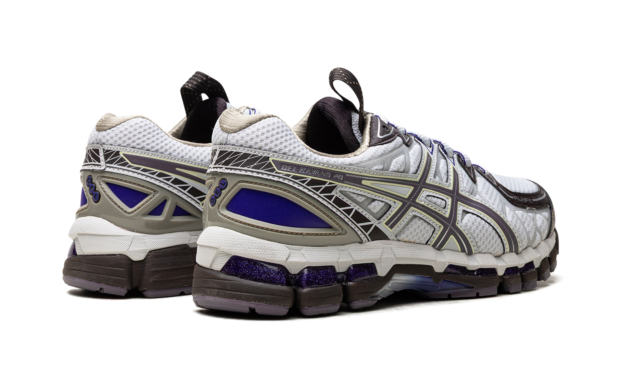 asics ub10 s gel kayano 20 kiko kostadinov glacier lavender grey+1203A640-020+diagnol right behind view