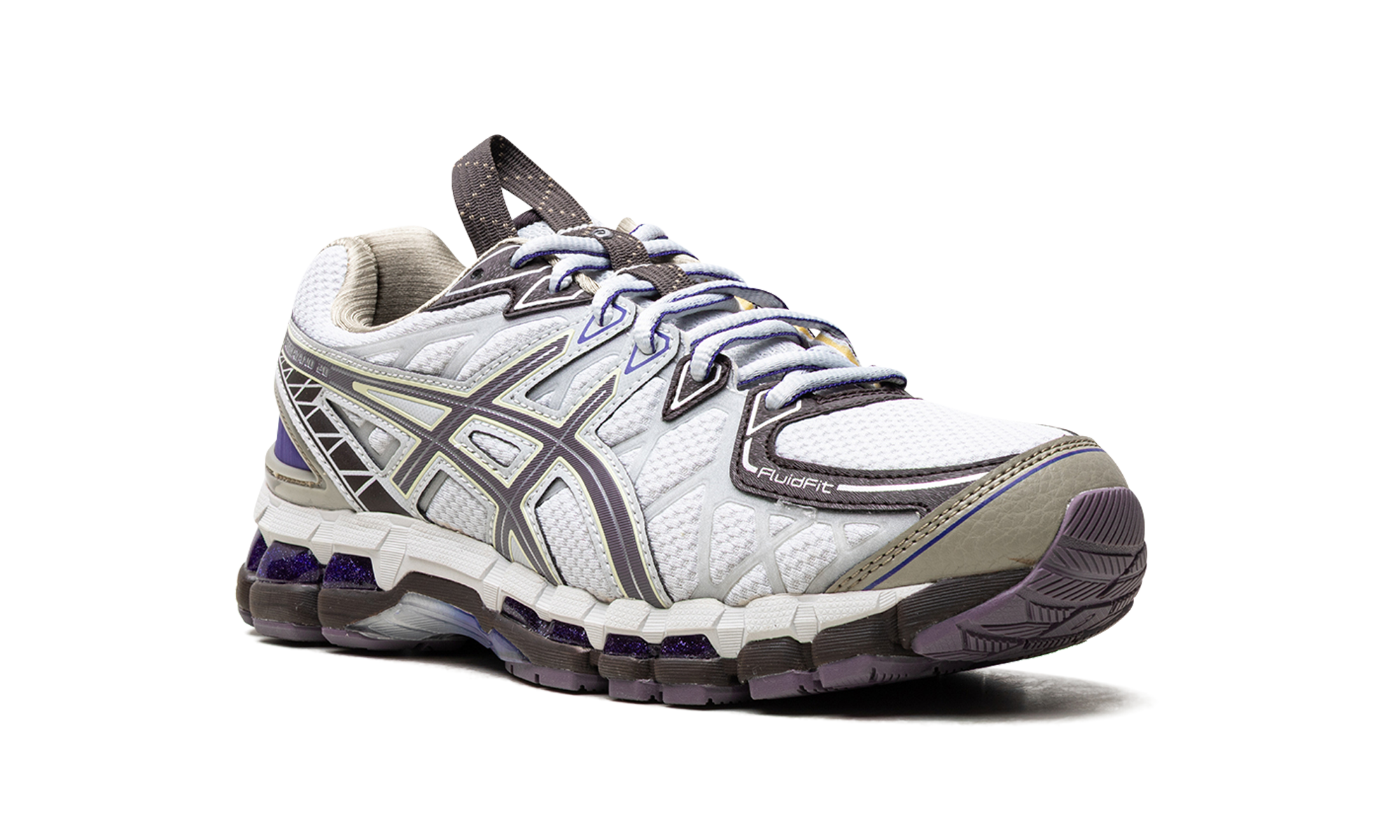 asics ub10 s gel kayano 20 kiko kostadinov glacier lavender grey+1203A640-020+diagnol right view