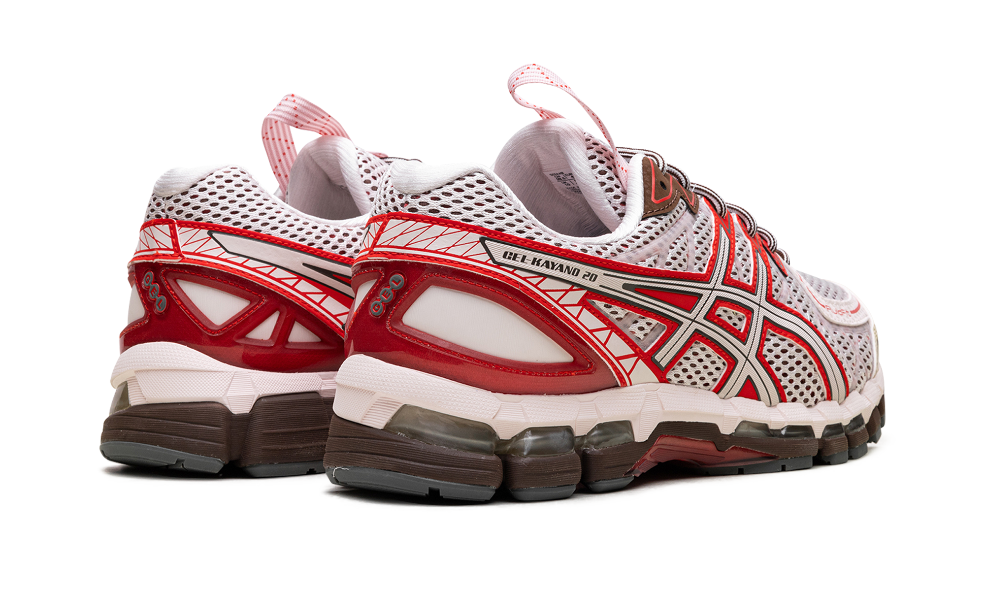asics ub9 s gel kayano 20 kiko kostadinov crystal pink+1203A456-700+diagnol right behind view