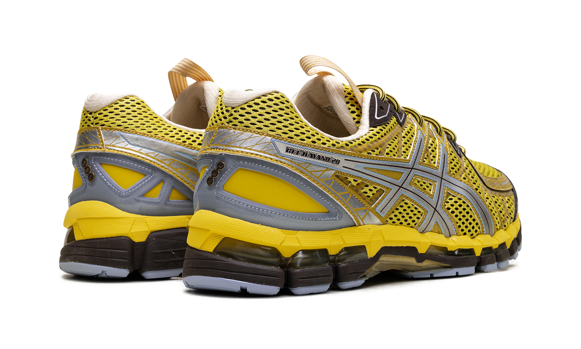 asics ub9 s gel kayano 20 kiko kostadinov vibrant yellow+1203A456-750+diagnol right behind view