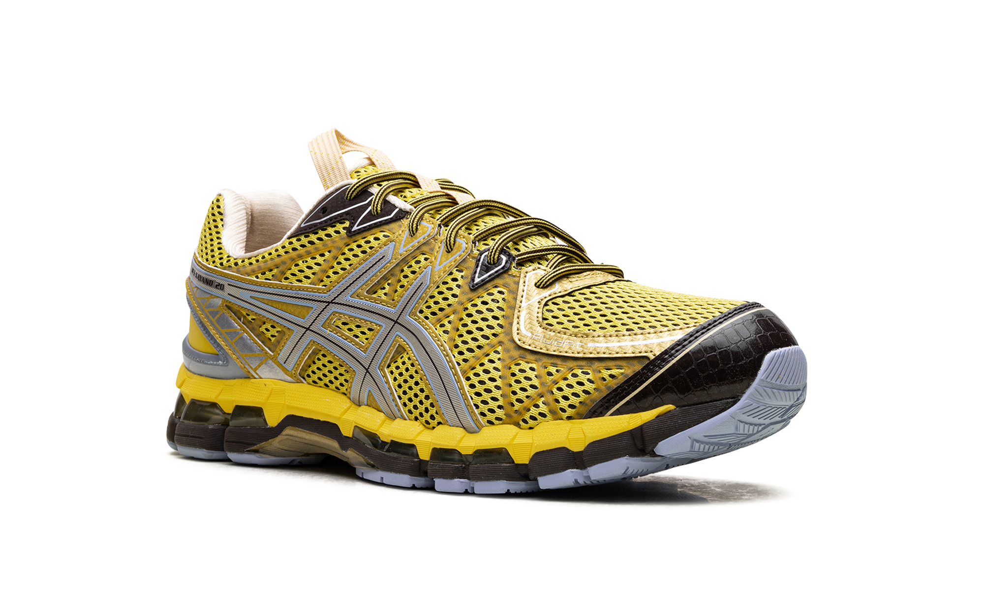 asics ub9 s gel kayano 20 kiko kostadinov vibrant yellow+1203A456-750+diagnol right view